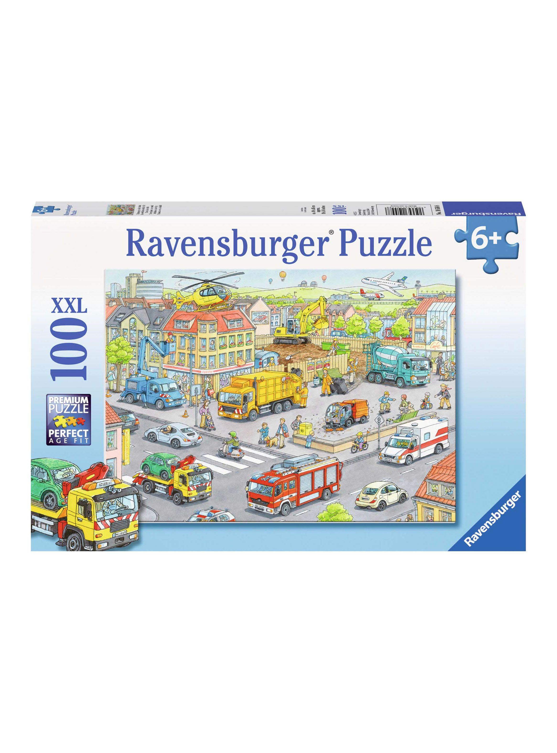 Puzzle XXL Vehículos en la ciudad 100 Piezas Caramba-1