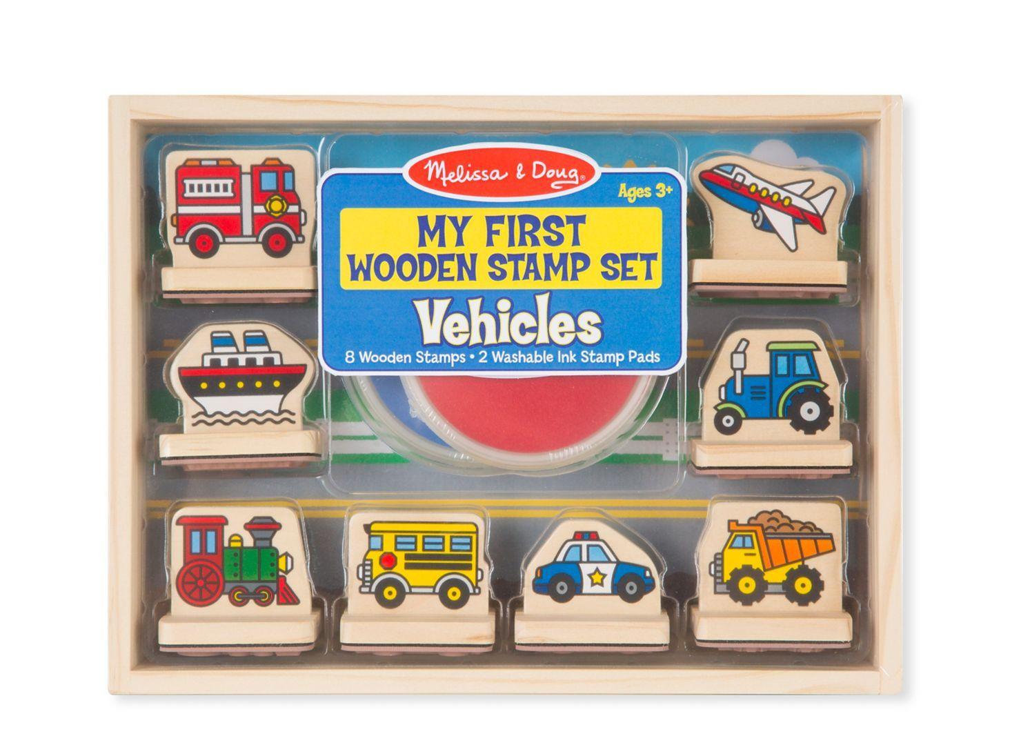 Melissa & Doug Mi Primer Set de Stamps Vehículos Caramba-0