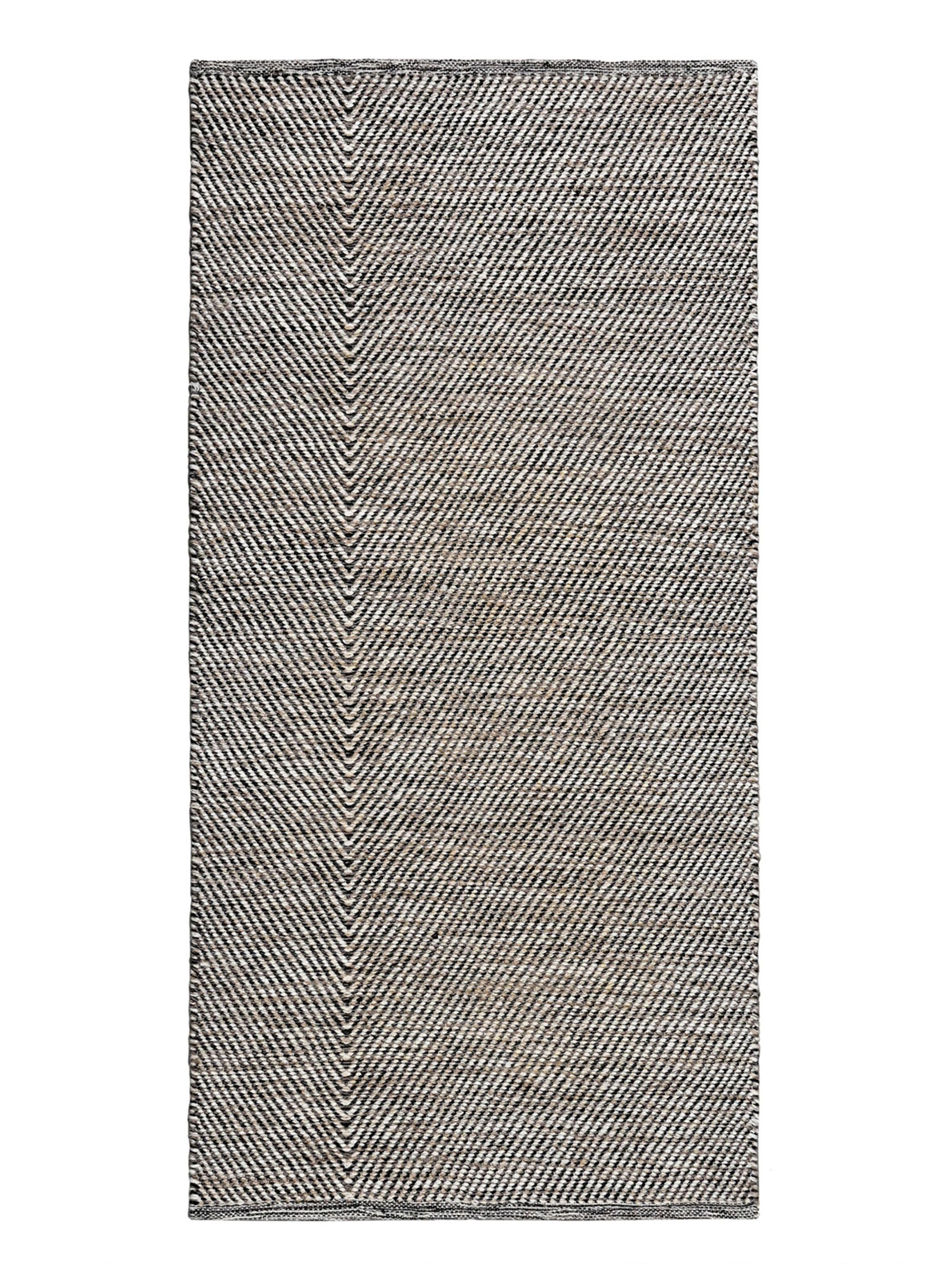 Alfombra Lana Algodón Espiga Tabaco 170x240 cm-0