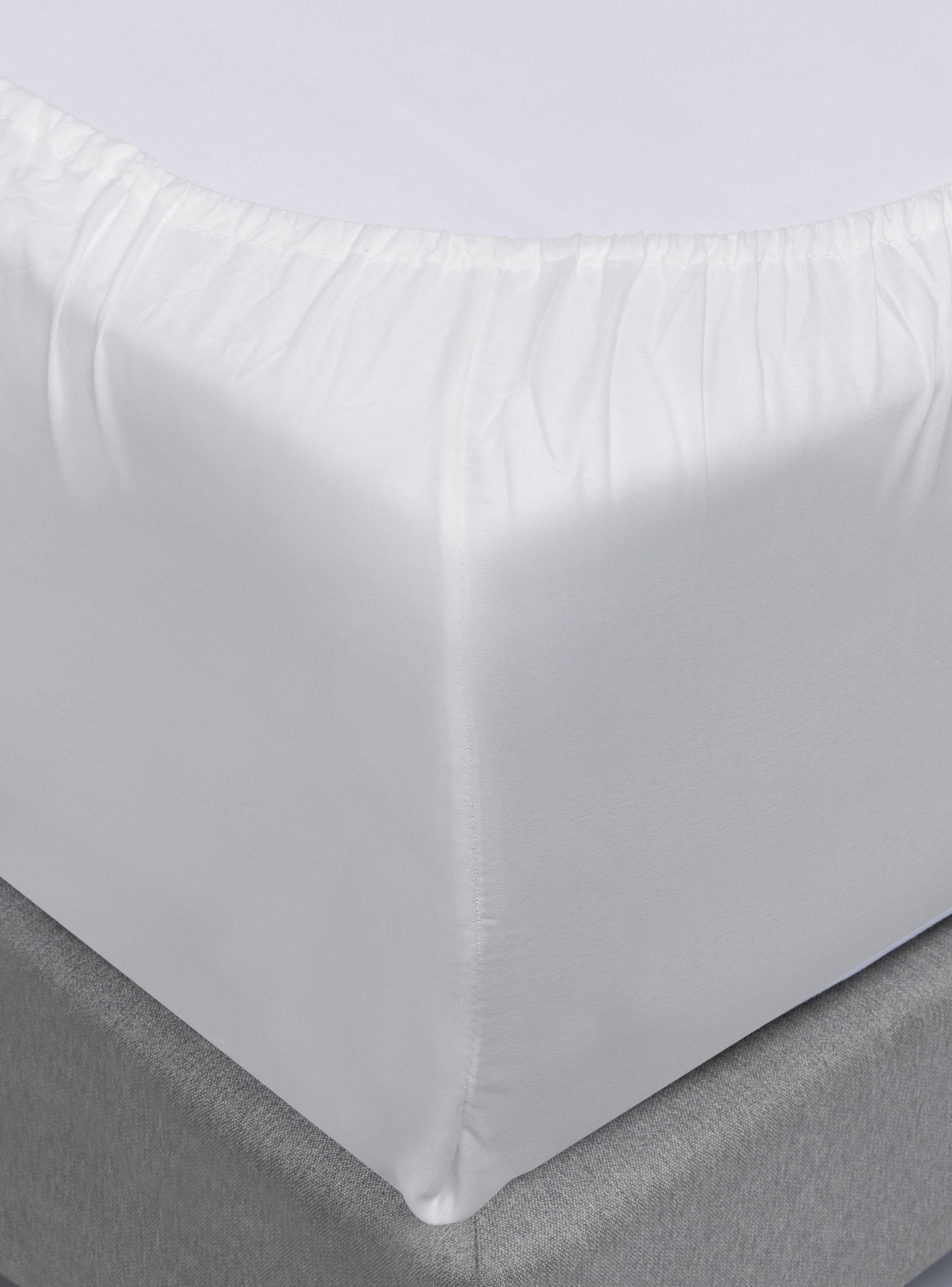 Juego de Sábanas Blanco 1.5 Plazas Microfibra-2