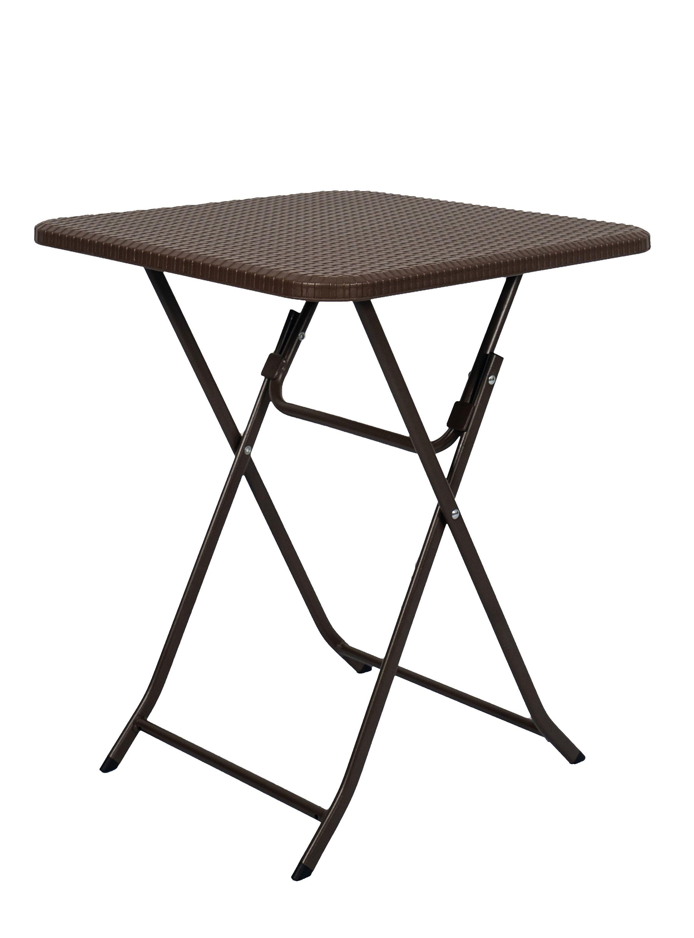 Mesa Plegable Cuadrada Gris 80 cm-3