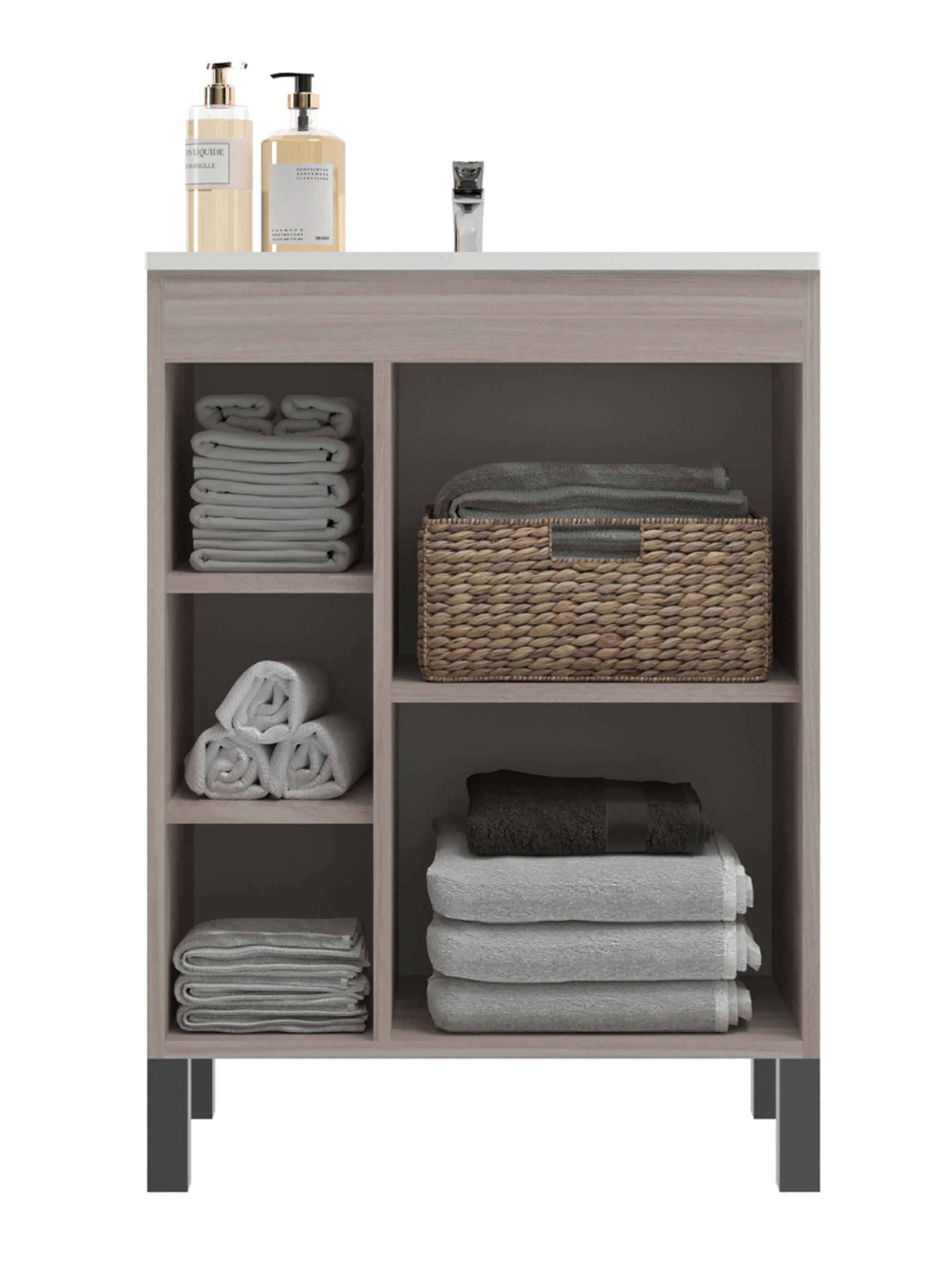 Mueble Lavamanos 1 Puerta y Organizador WC 2 Puertas-4