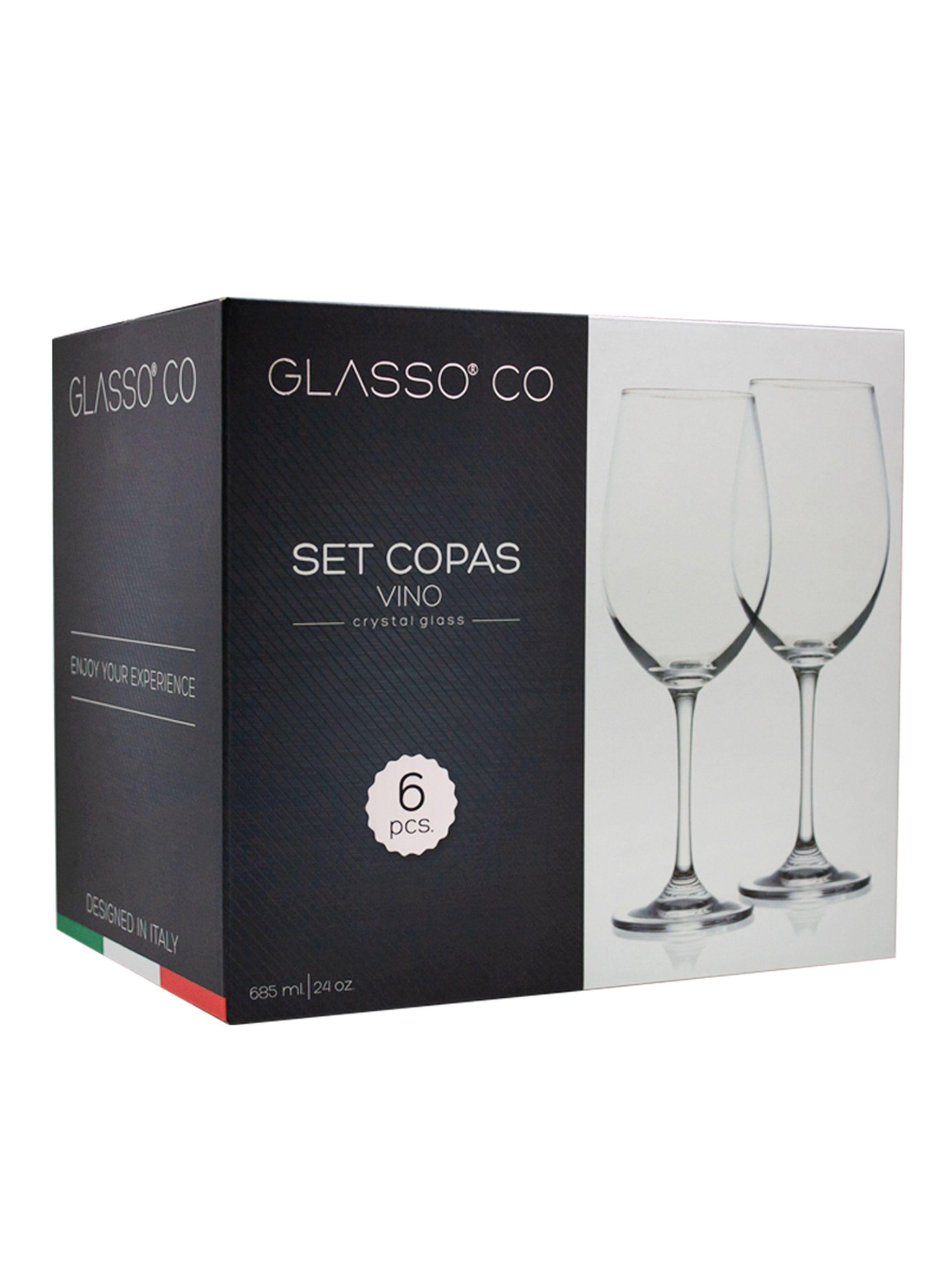 Set 6 Copas Vino Cristal-3
