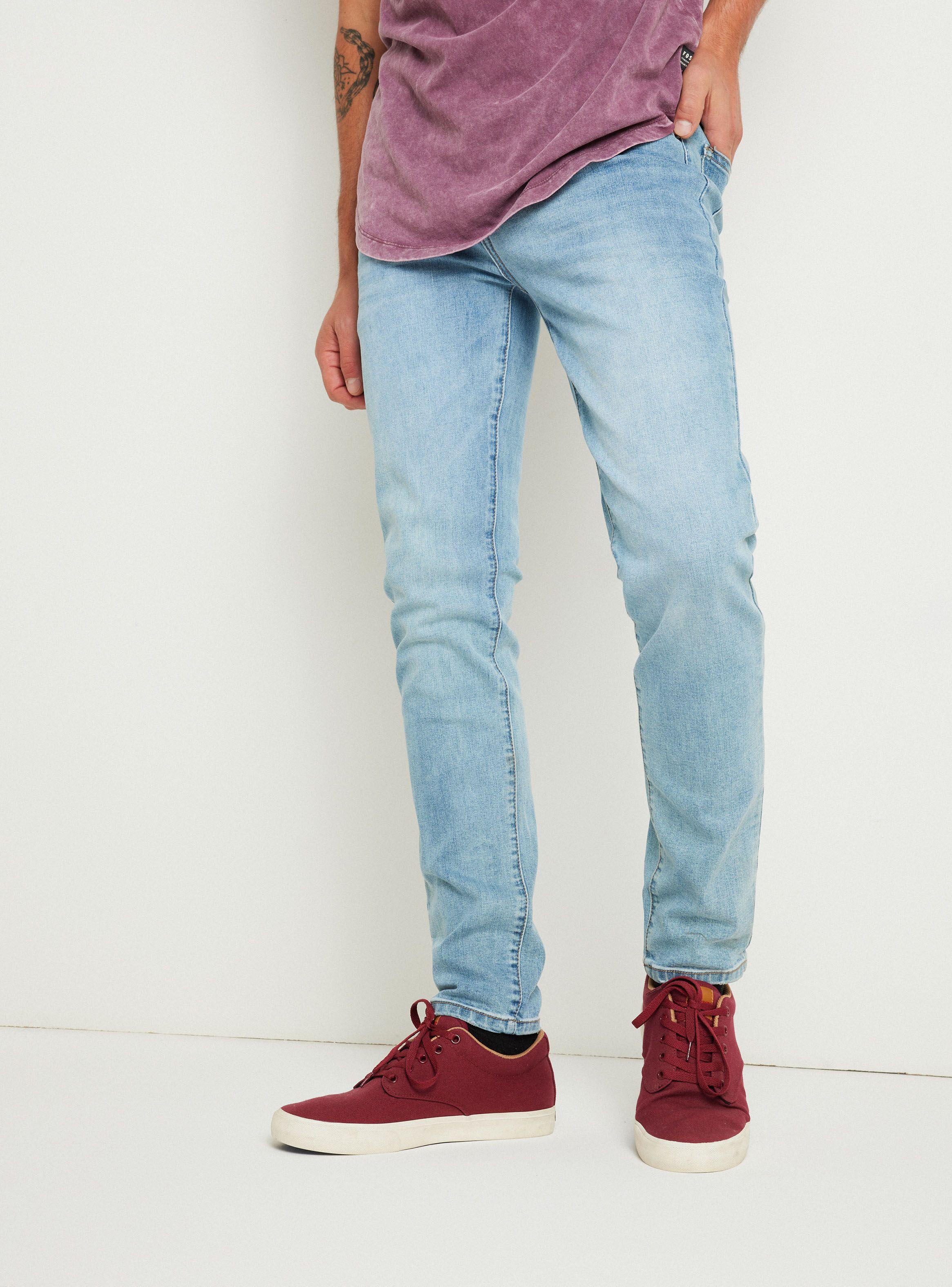 Jeans Cinco Bolsillos 1 Skinny Lavado Azul Claro-0