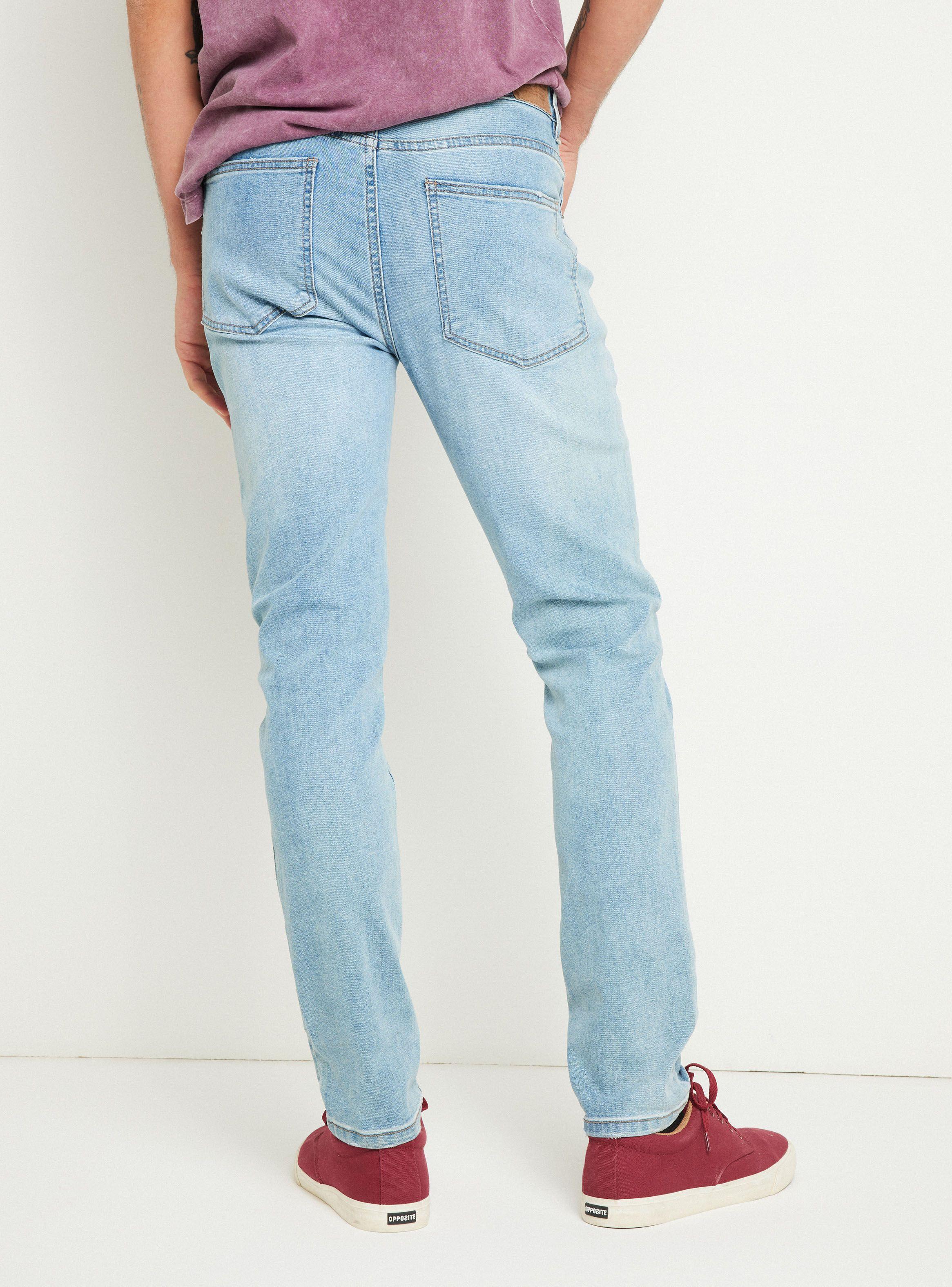 Jeans Cinco Bolsillos 1 Skinny Lavado Azul Claro-1