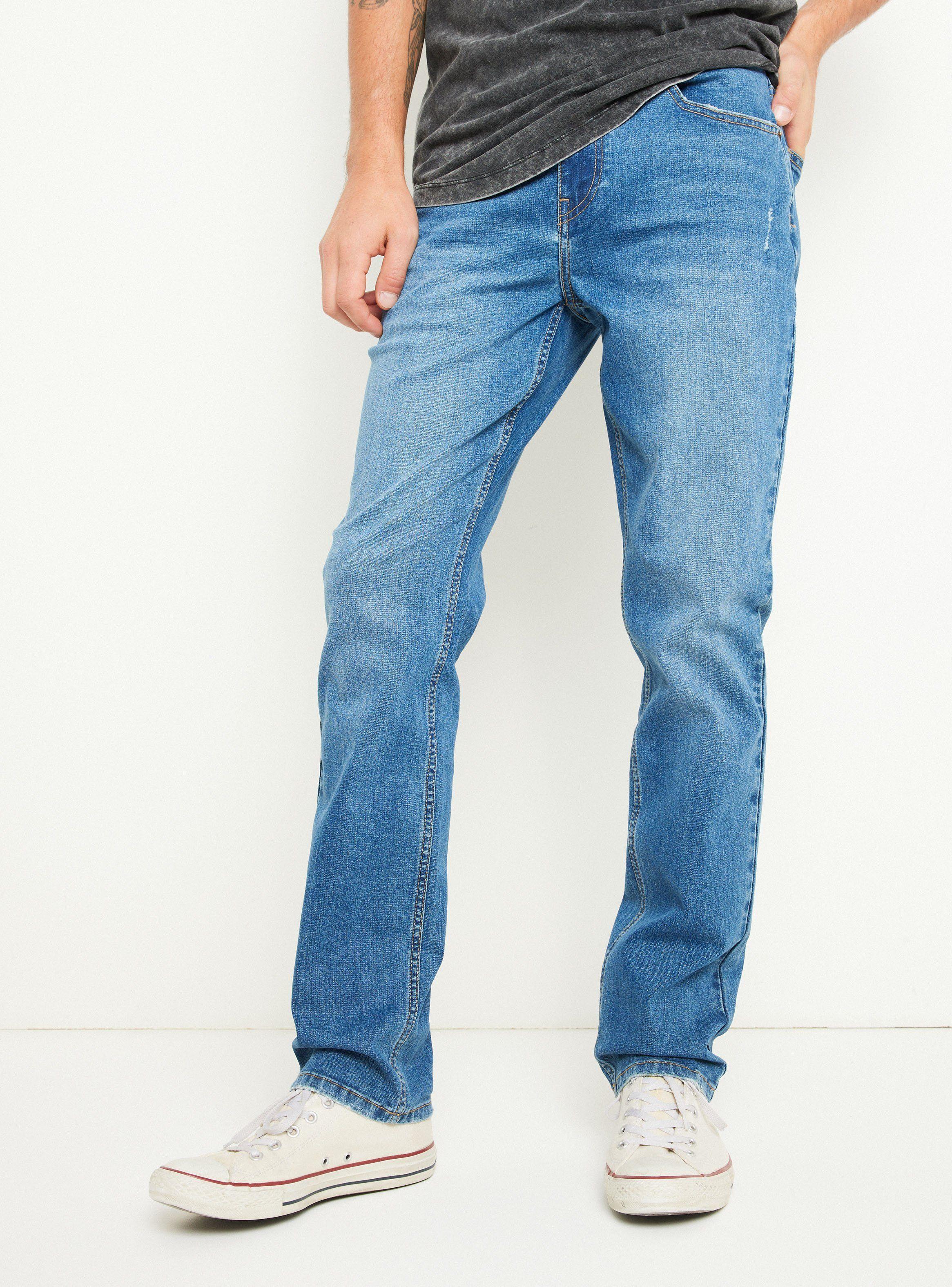 Jeans Cinco Bolsillos 1 Slim Azul Medio-0