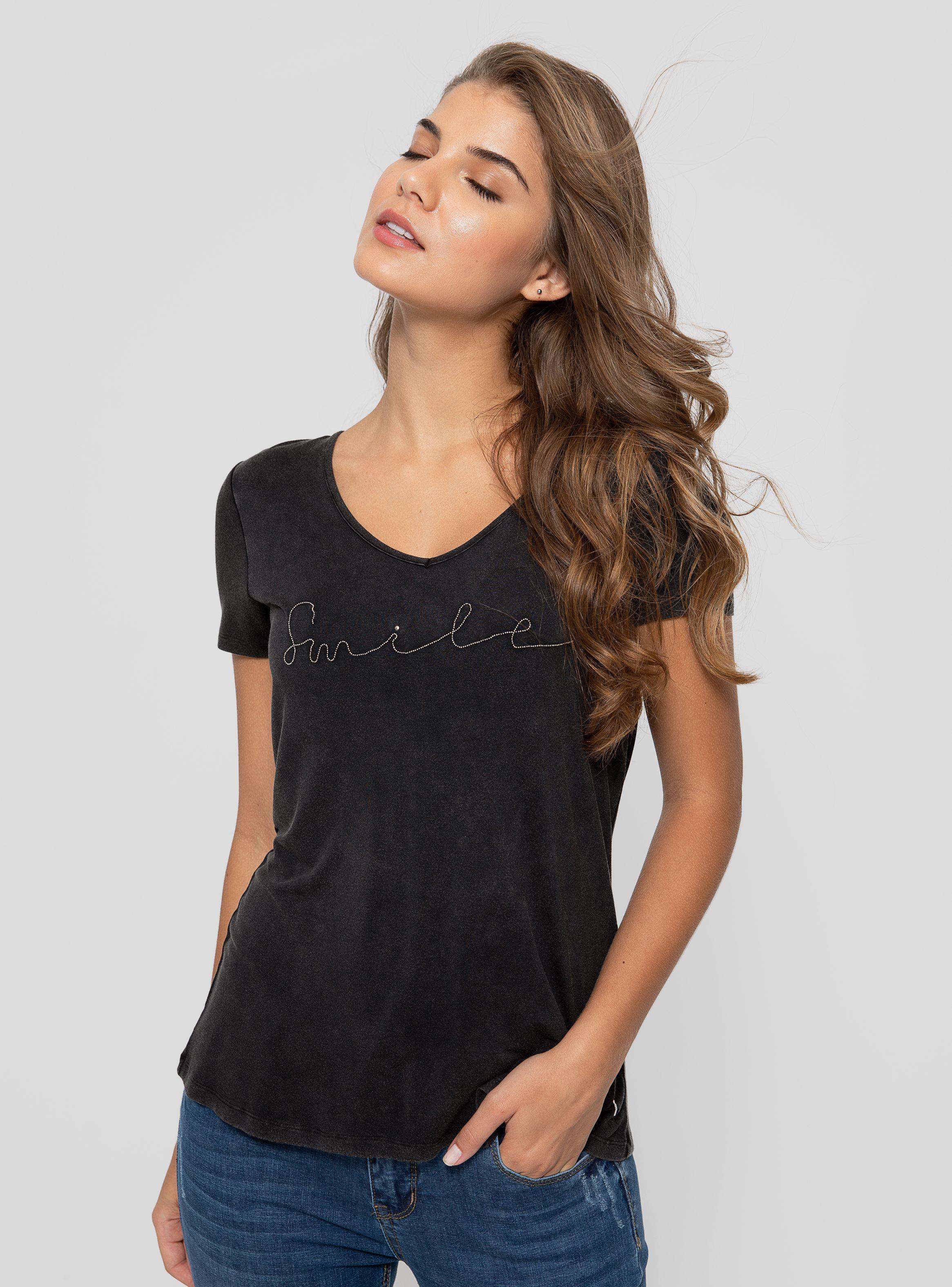 Polera Estampado Cadenas Gris-0