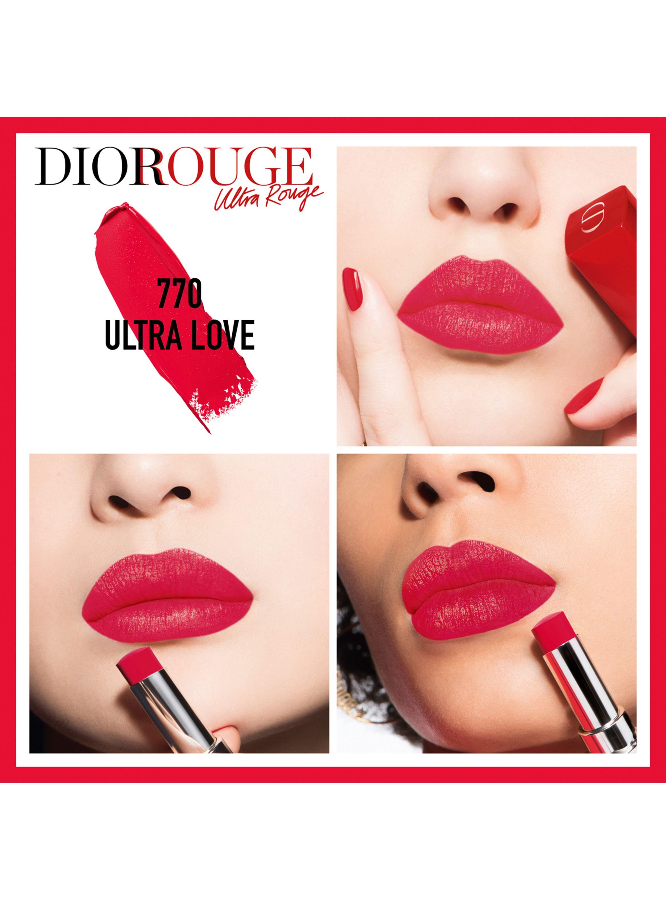 Labial Dior en Barra Rouge Ultra Rouge 770-1