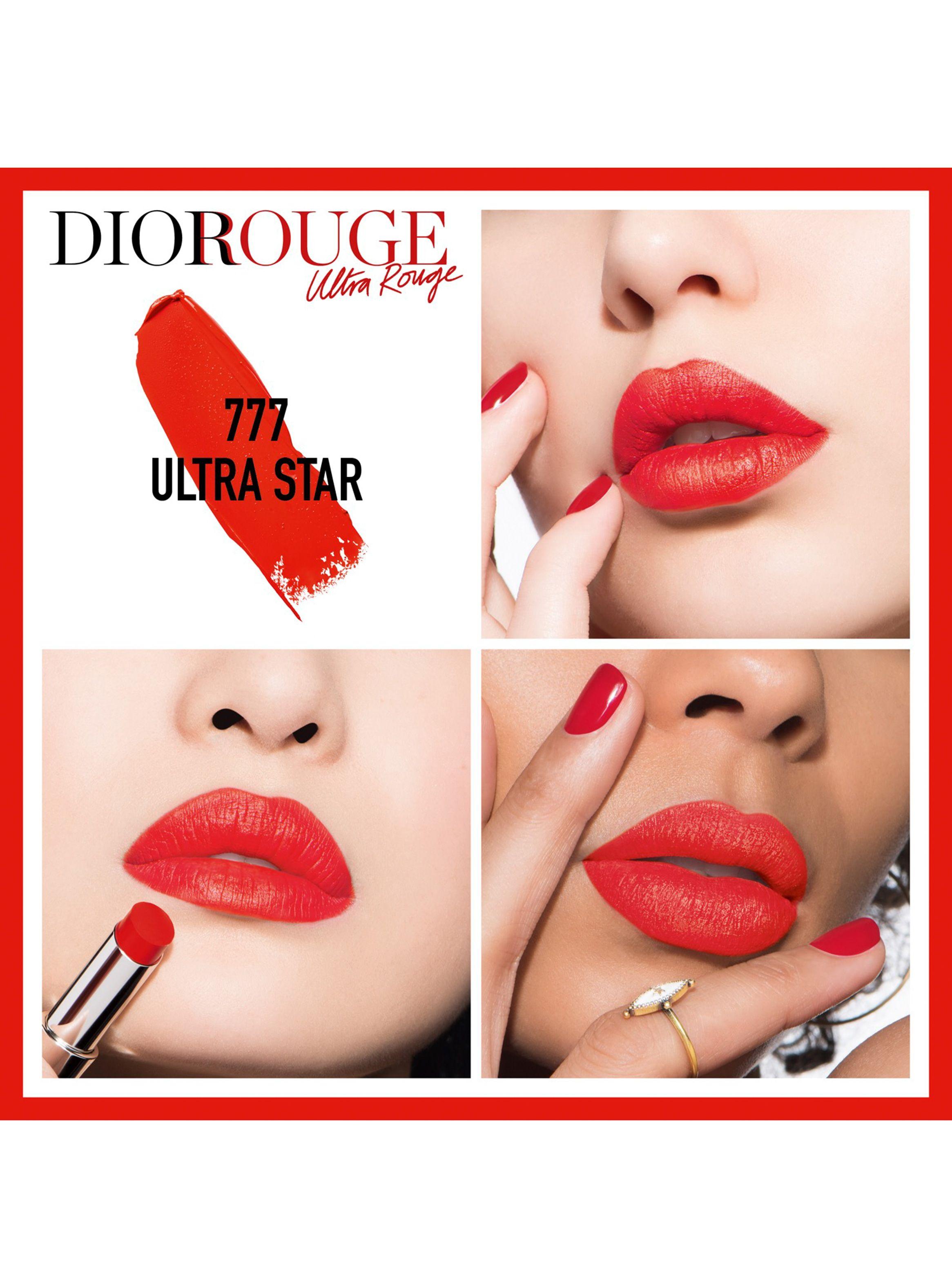Labial Dior en Barra Rouge Ultra Rouge 777-1