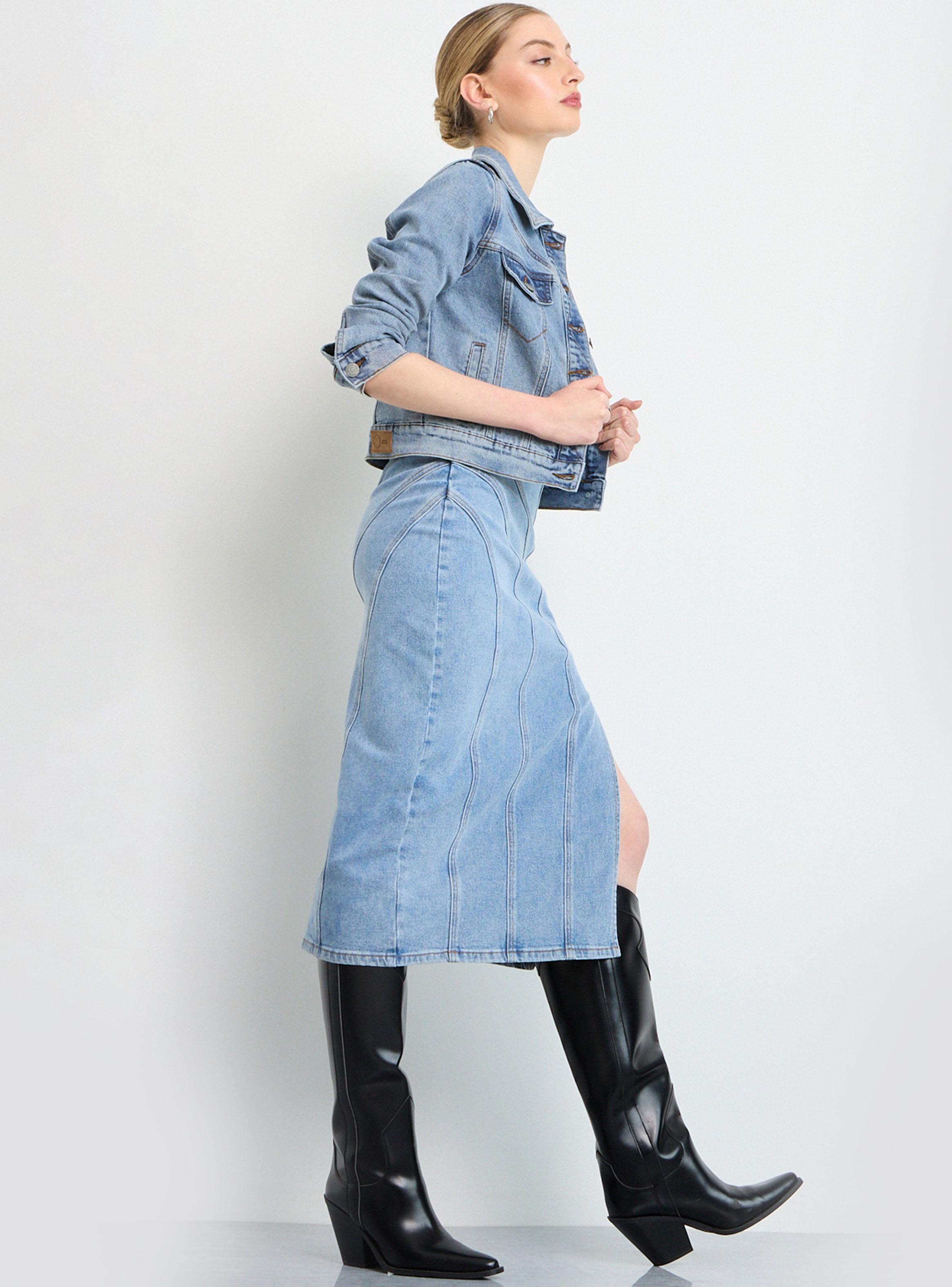 Chaqueta Mezclilla con Botón-3