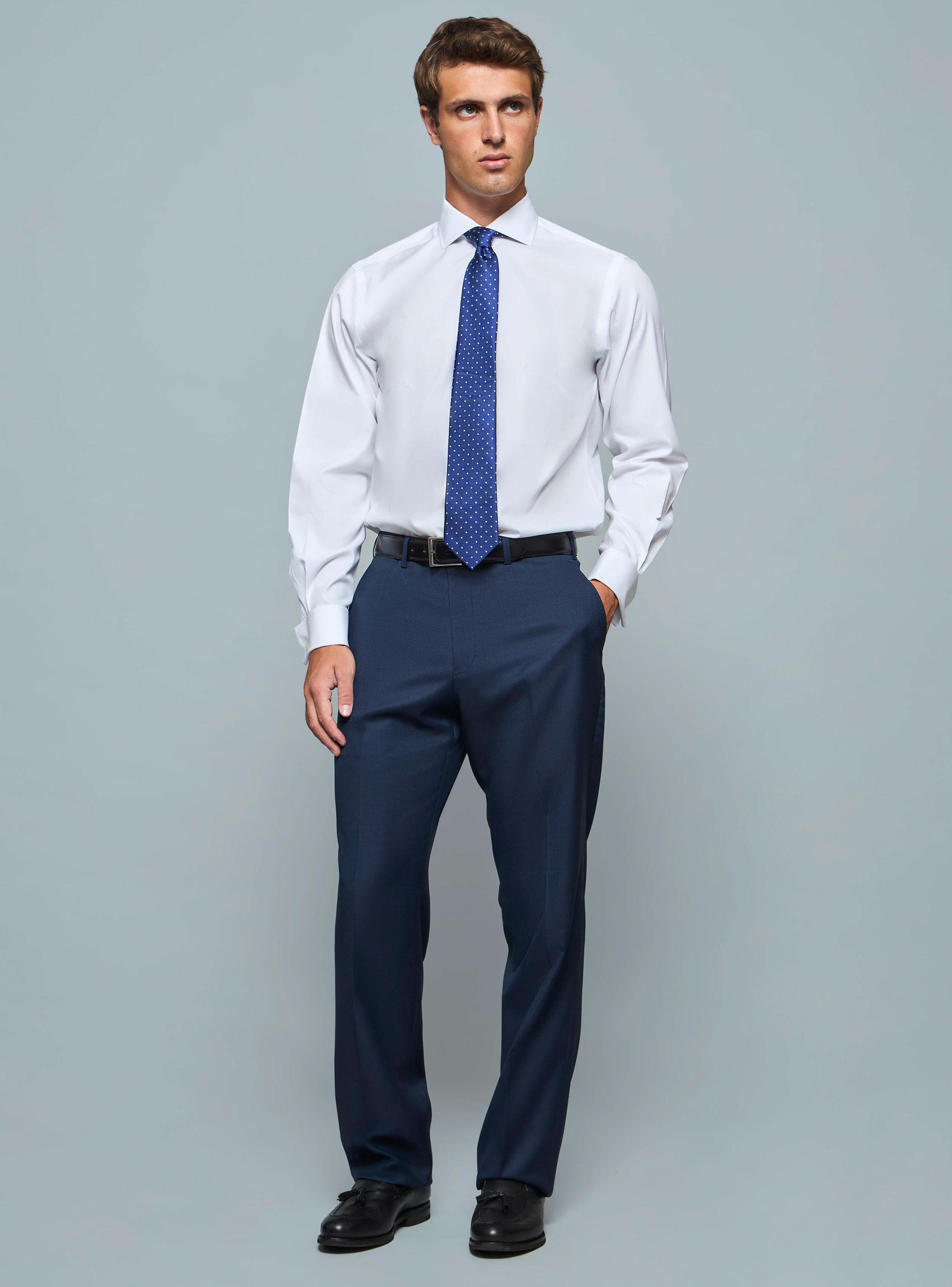 Camisa Formal de Vestir Lisa-3