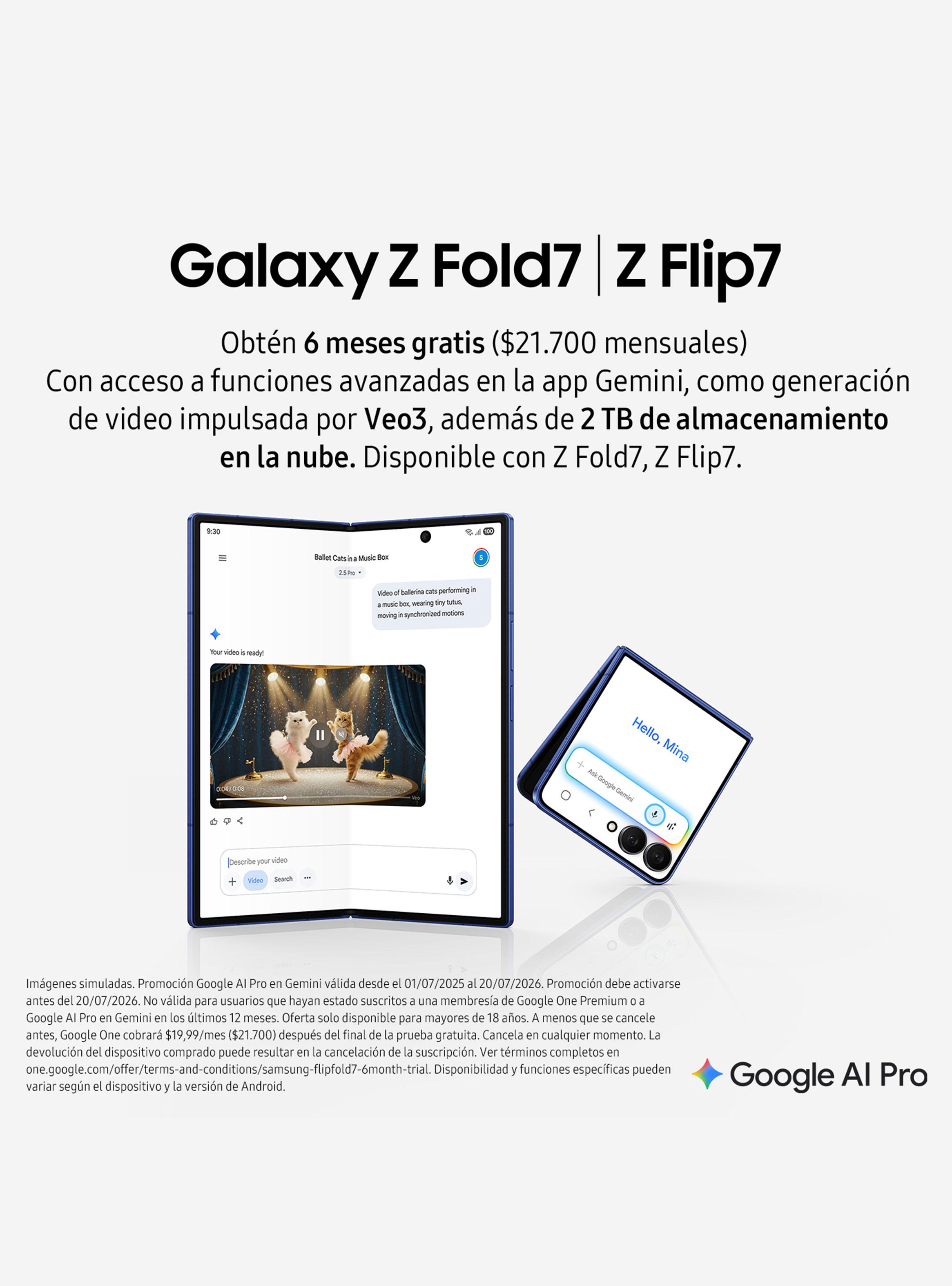 Smartphone Galaxy Z Flip7 512GB 6.9' Azul Liberado-5