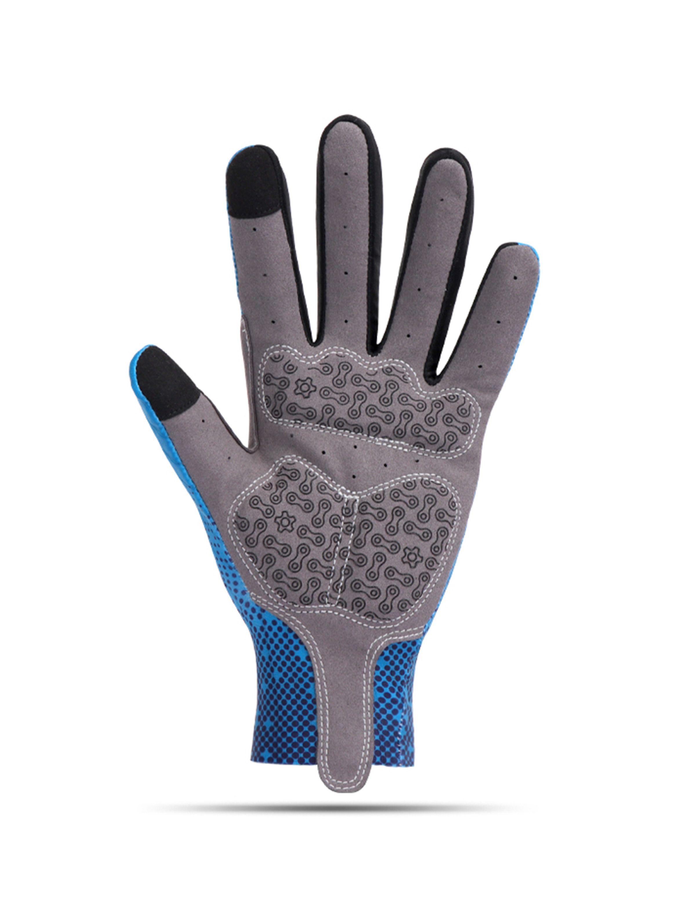 Guante Mcycle Largo de Ciclismo Azul-2