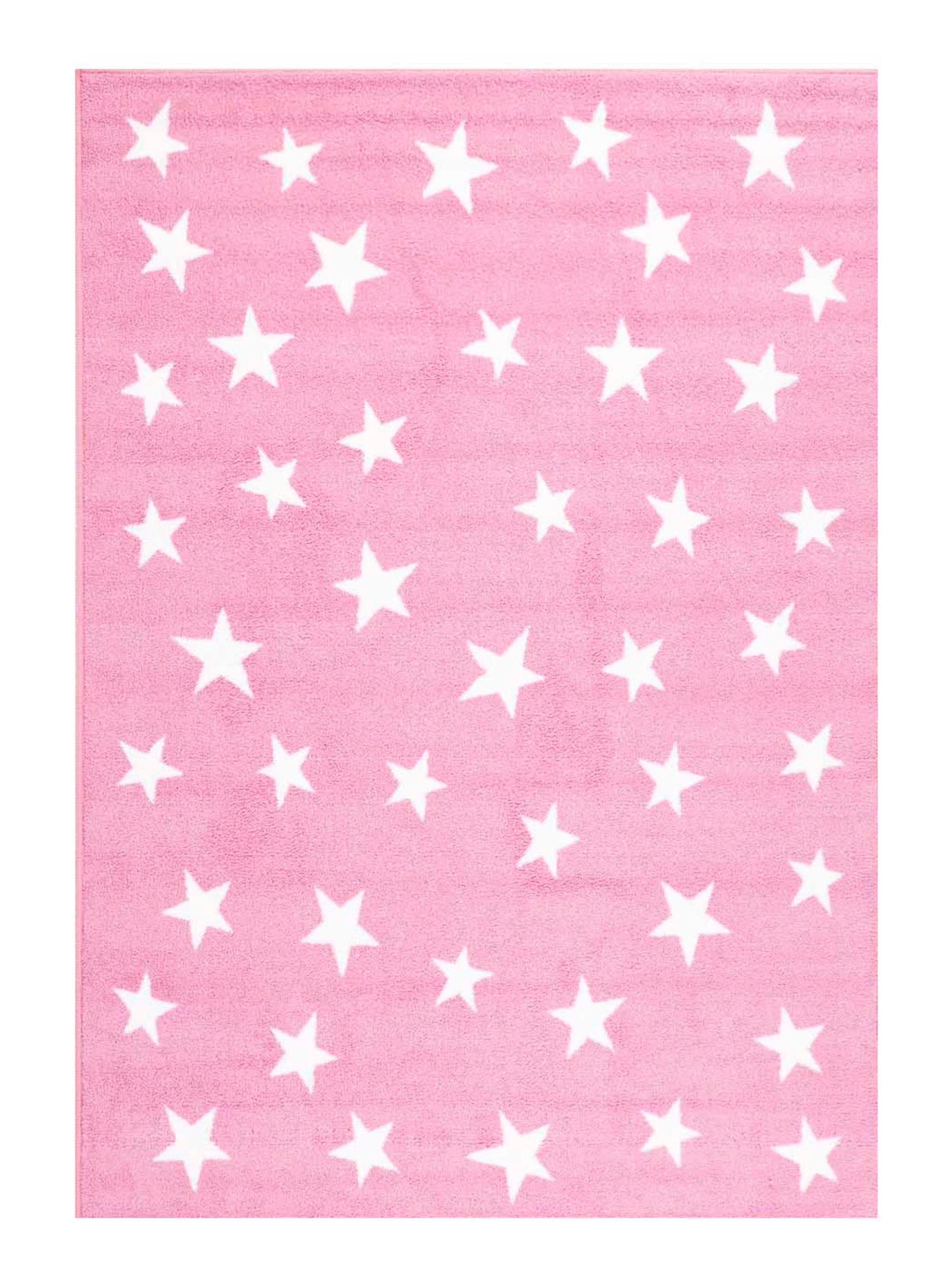 Alfombra 120 x 170 cm Estrella Rosa-0
