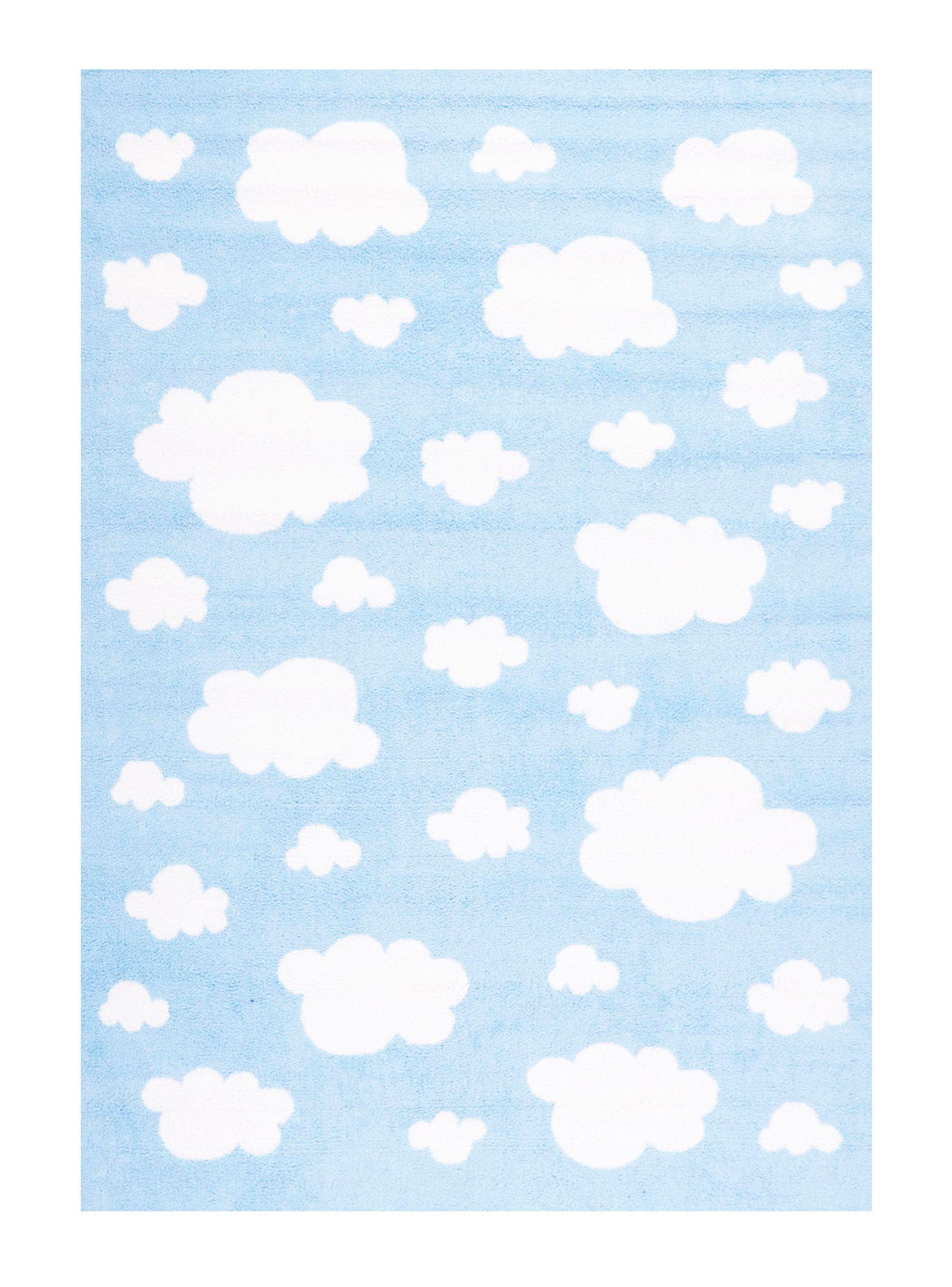 Alfombra Infantil 120 x 170 cm Nube Azul-0