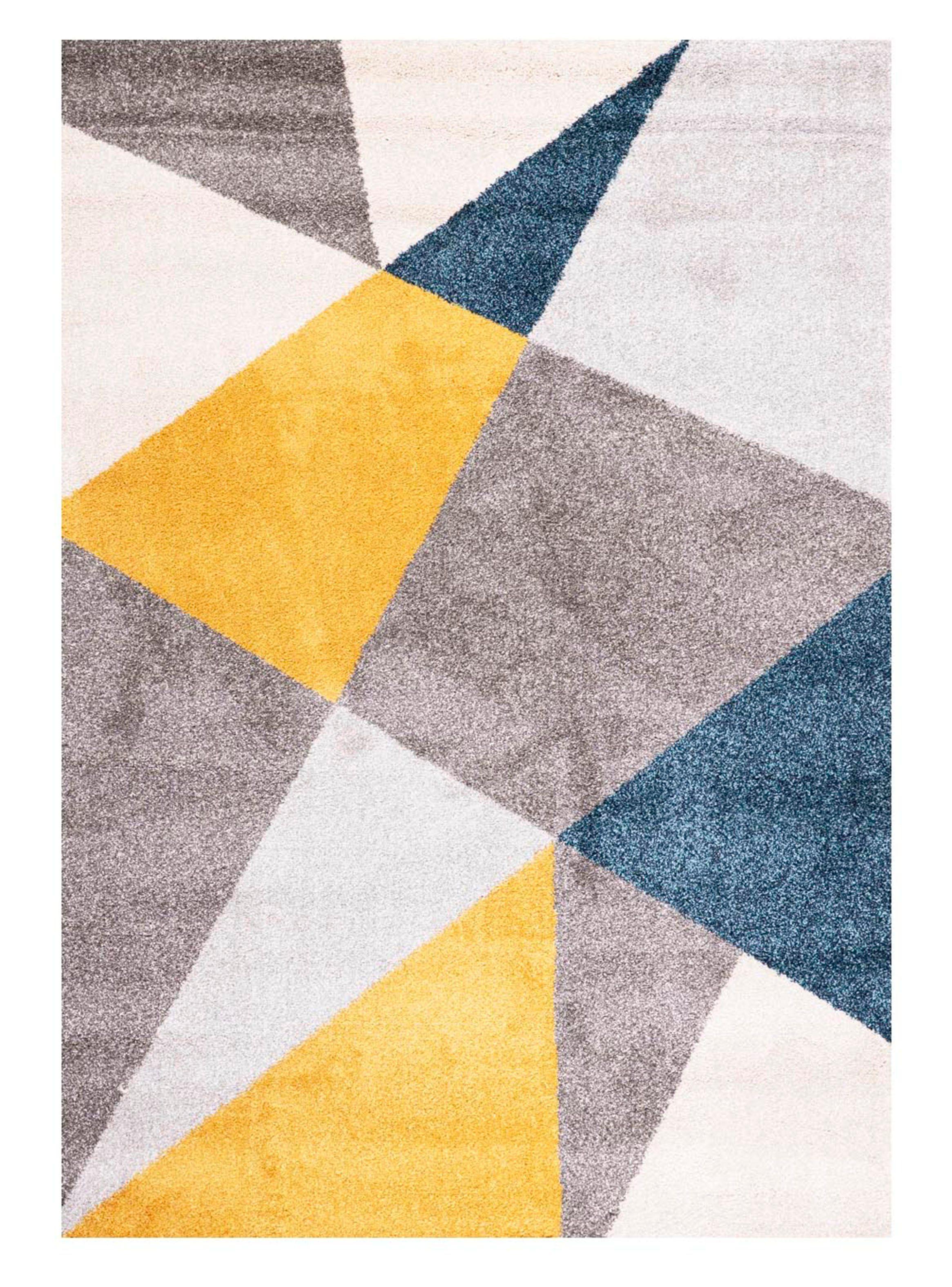 Alfombra Milan 120x170 cm Azul-Amarillo-0