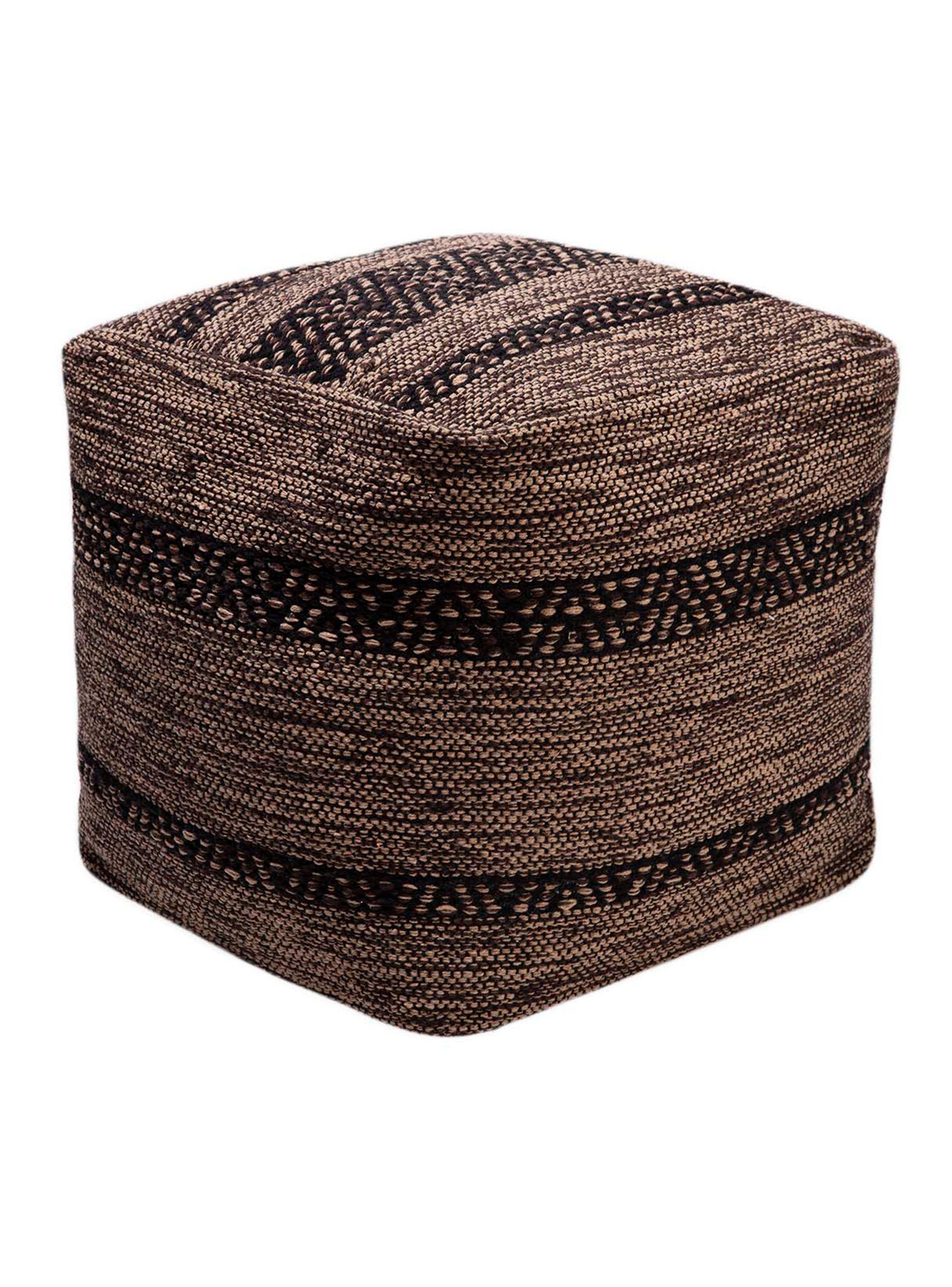 Pouf Villa Costa 40 x 40 x 40 cm 75 Beige-Negro-2