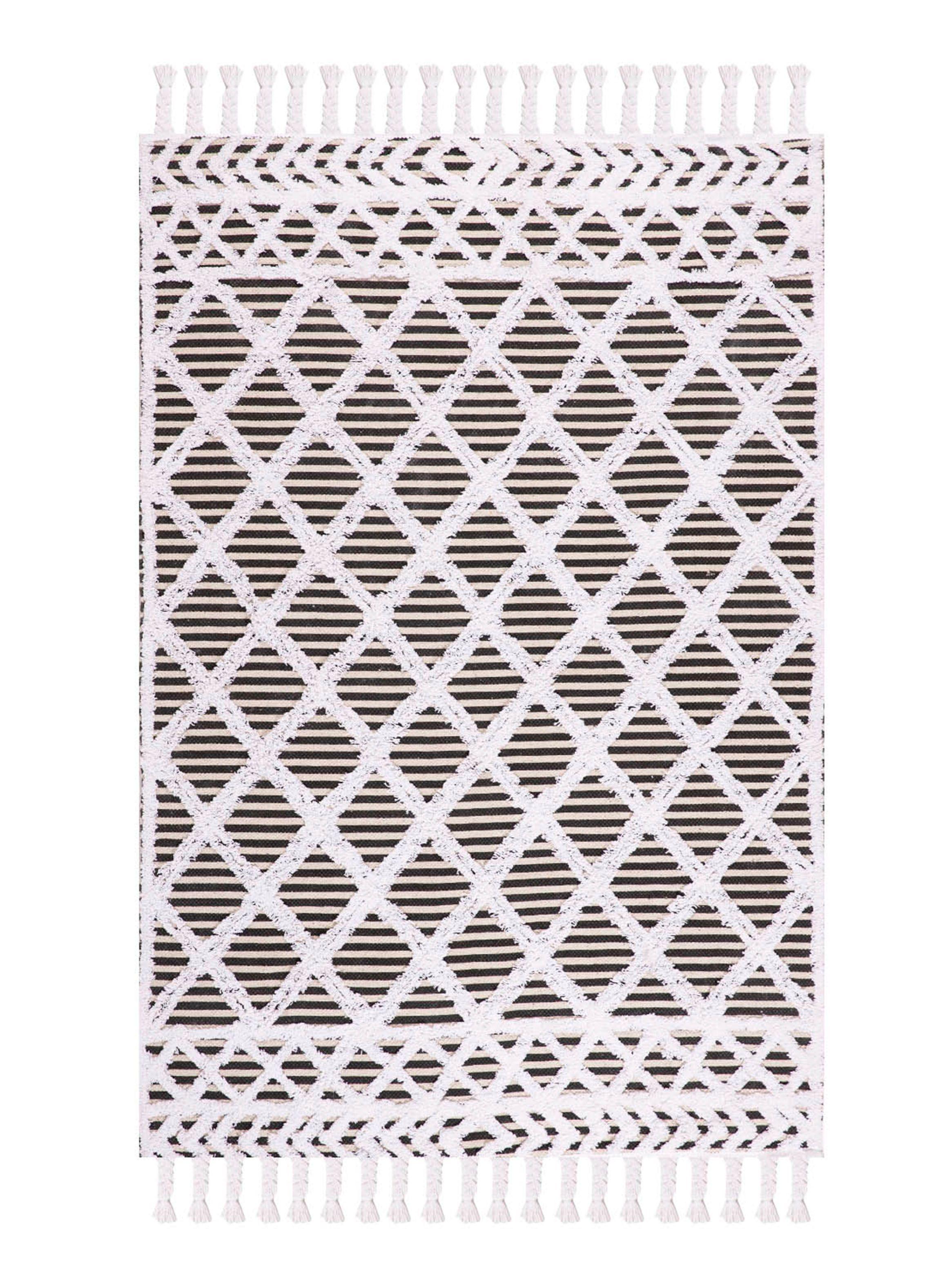 Alfombra Boho P. 160x230 cm Negro D2-0