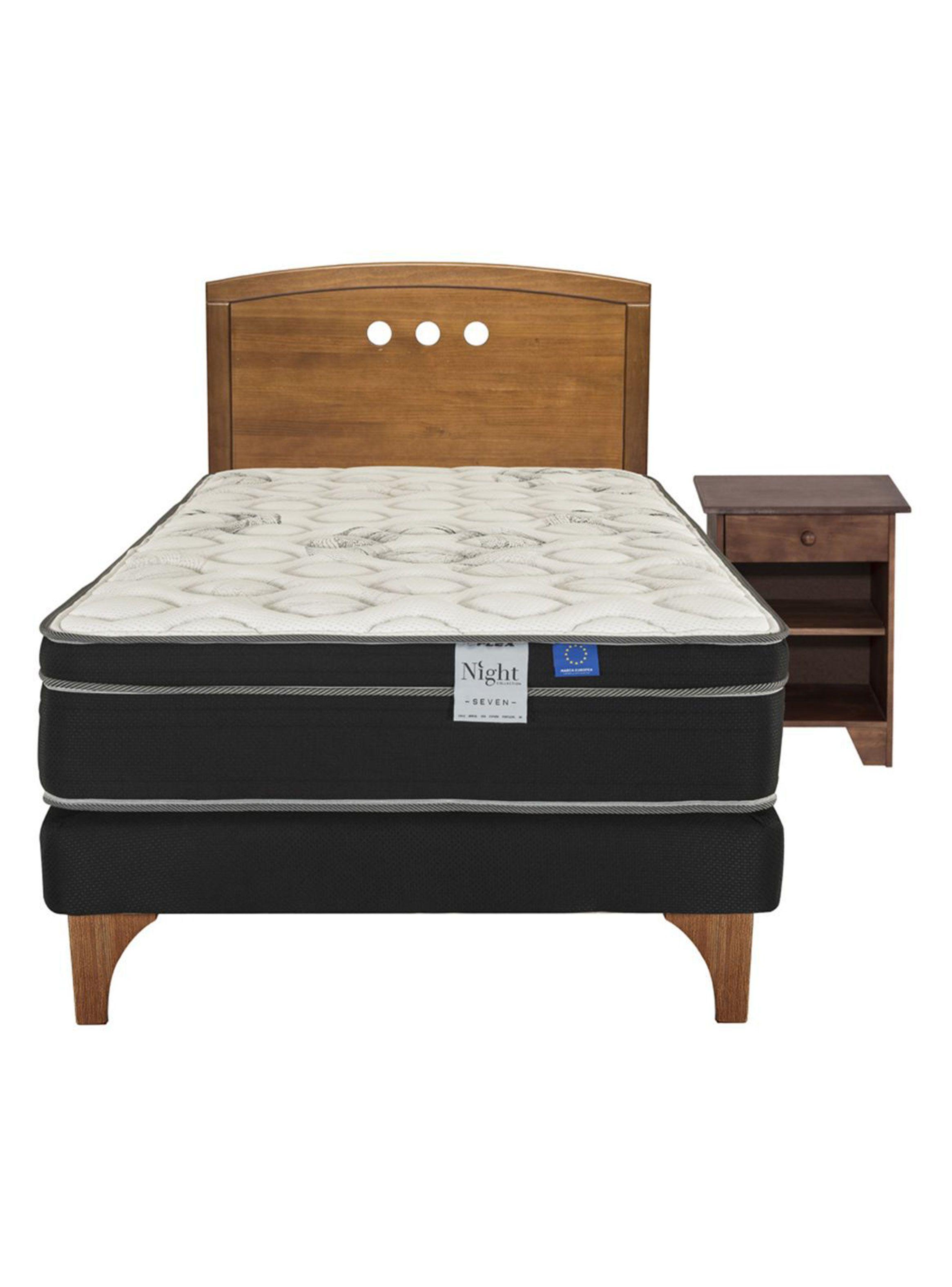 Cama Europea Night Seven 1.5 Plazas + Set Muebles Juvenil-1