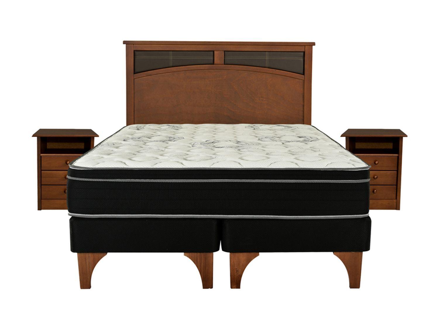 Cama Europea Chic Seven King + Set Muebles Castell-1