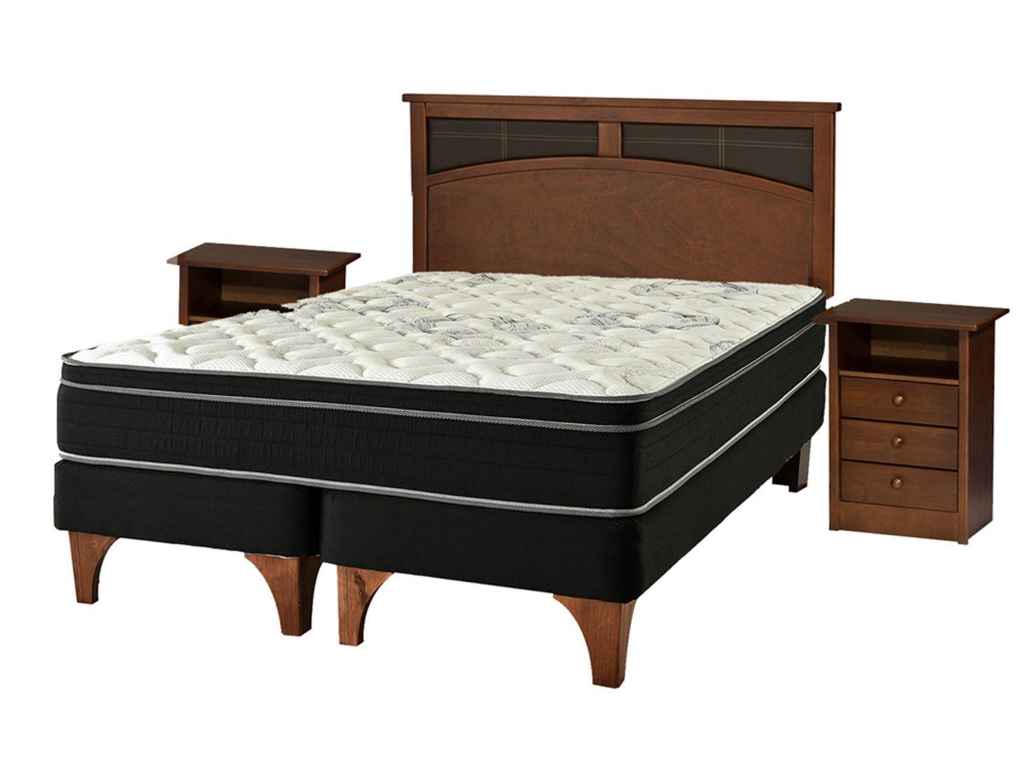 Cama Europea Chic Seven King + Set Muebles Castell-0