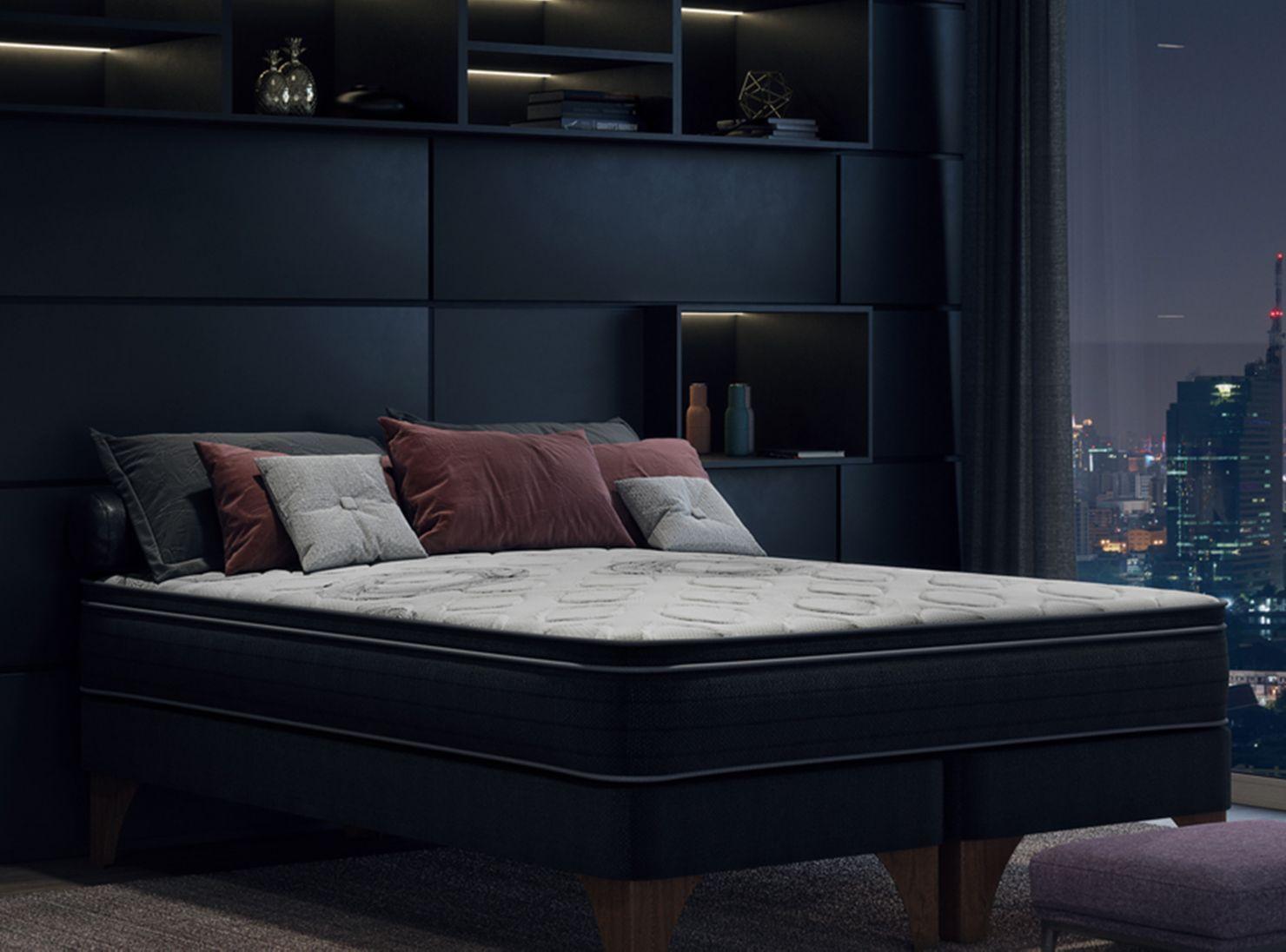 Cama Europea Chic Seven King + Set Muebles Castell-3