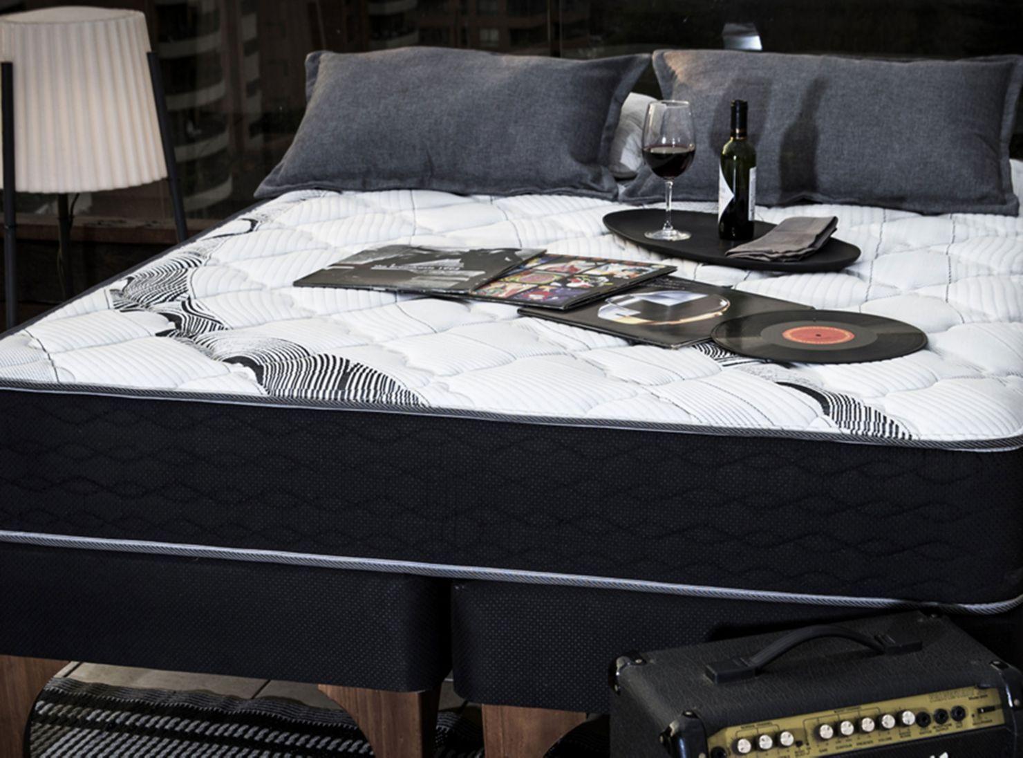 Cama Europea Night One 2 Plazas Base Dividida + Almohadas Royal-3