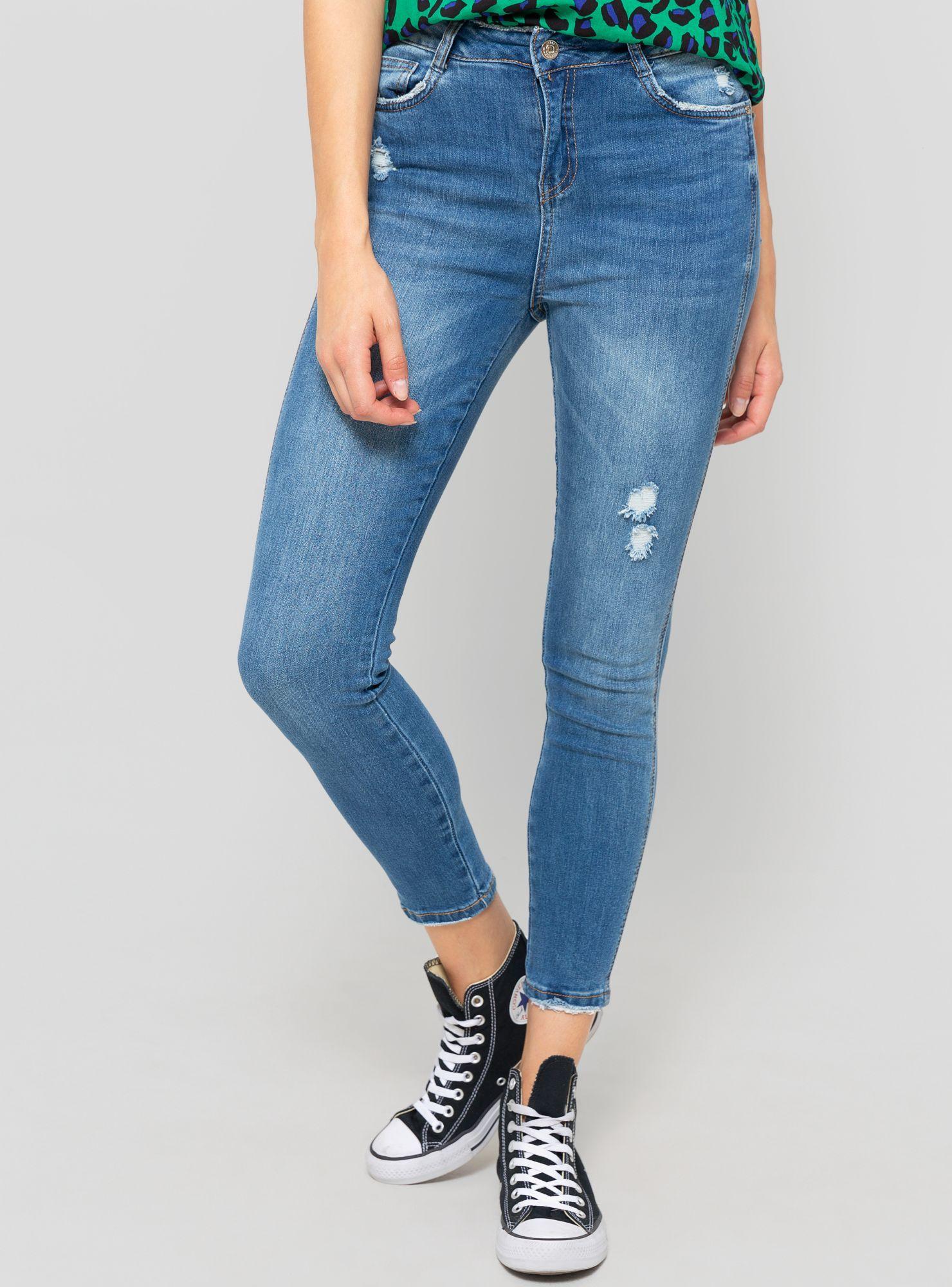 Jeans Crop Roturas Foster-0