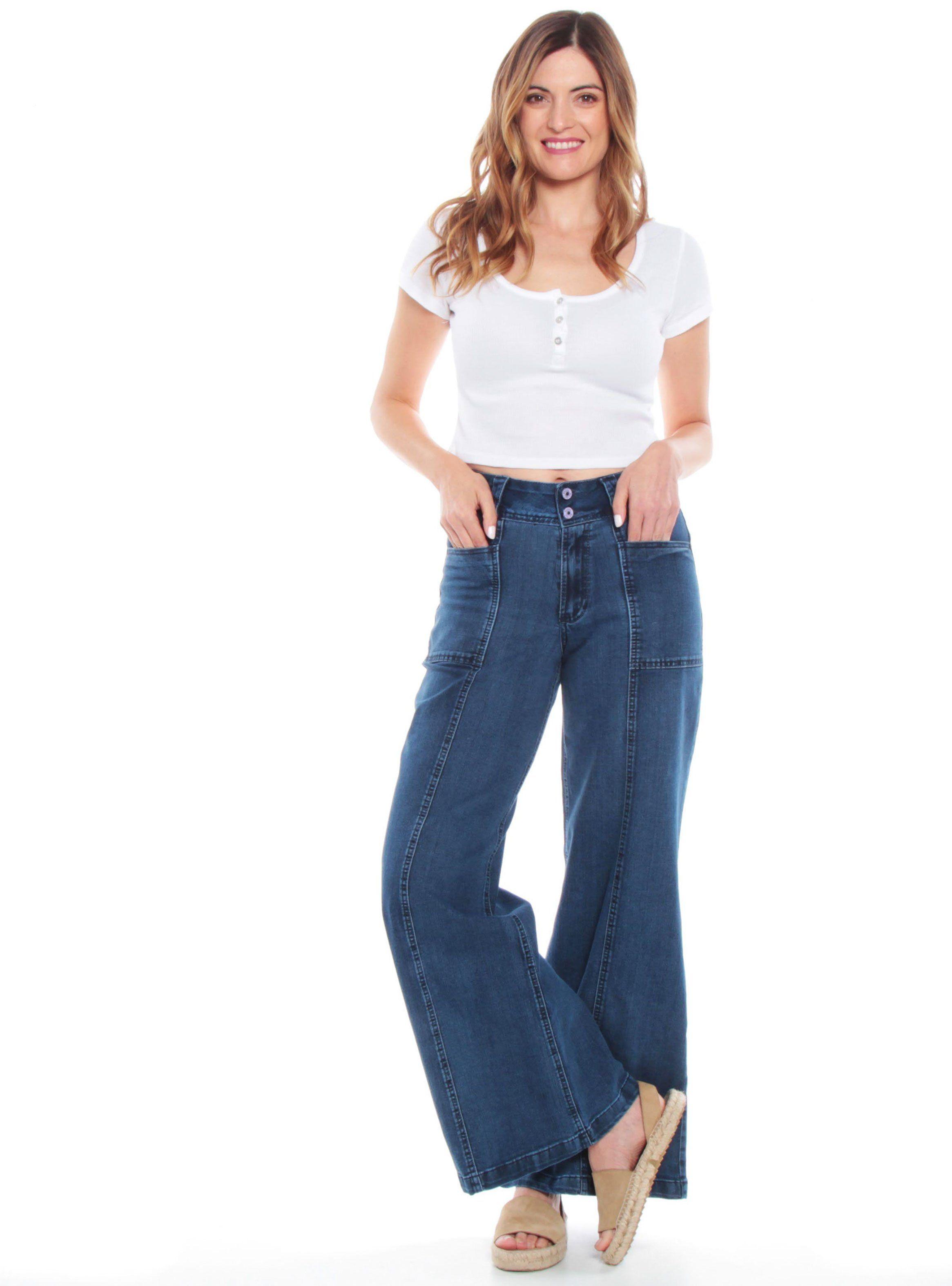 Jeans Calce Palazzo 2 Botones-3