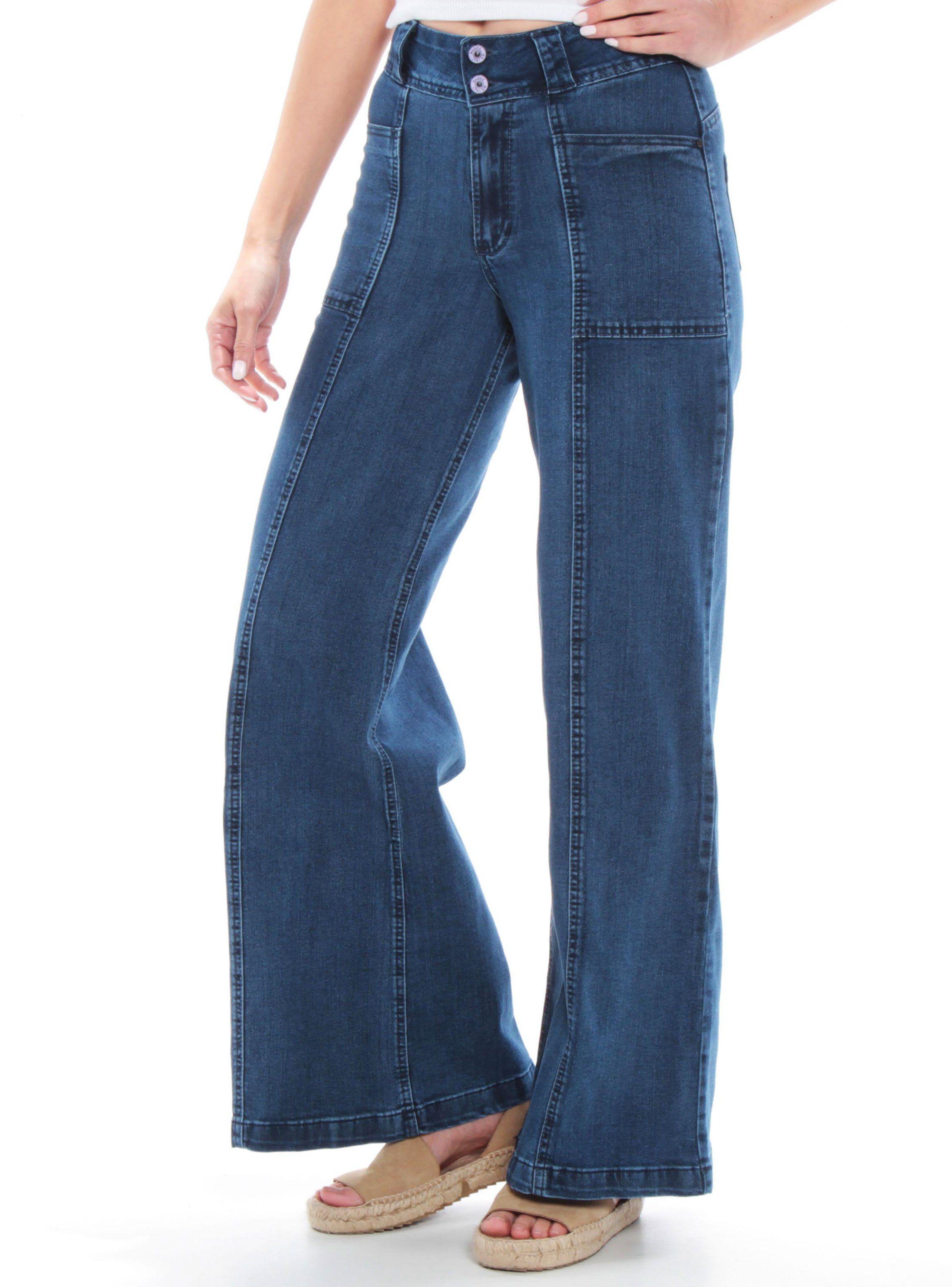 Jeans Calce Palazzo 2 Botones-0