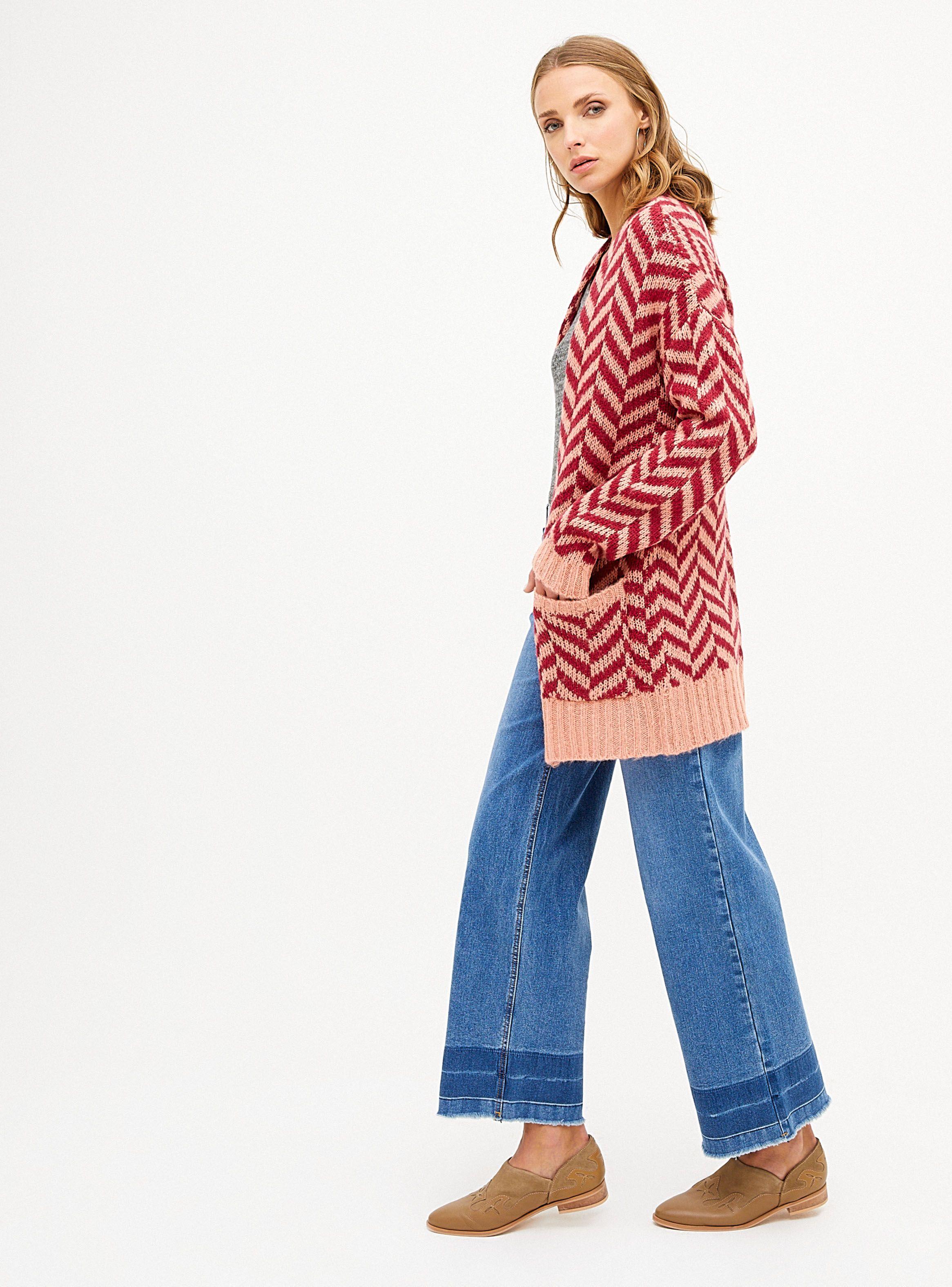 Chaleco Largo Espiga a Dos Colores-3