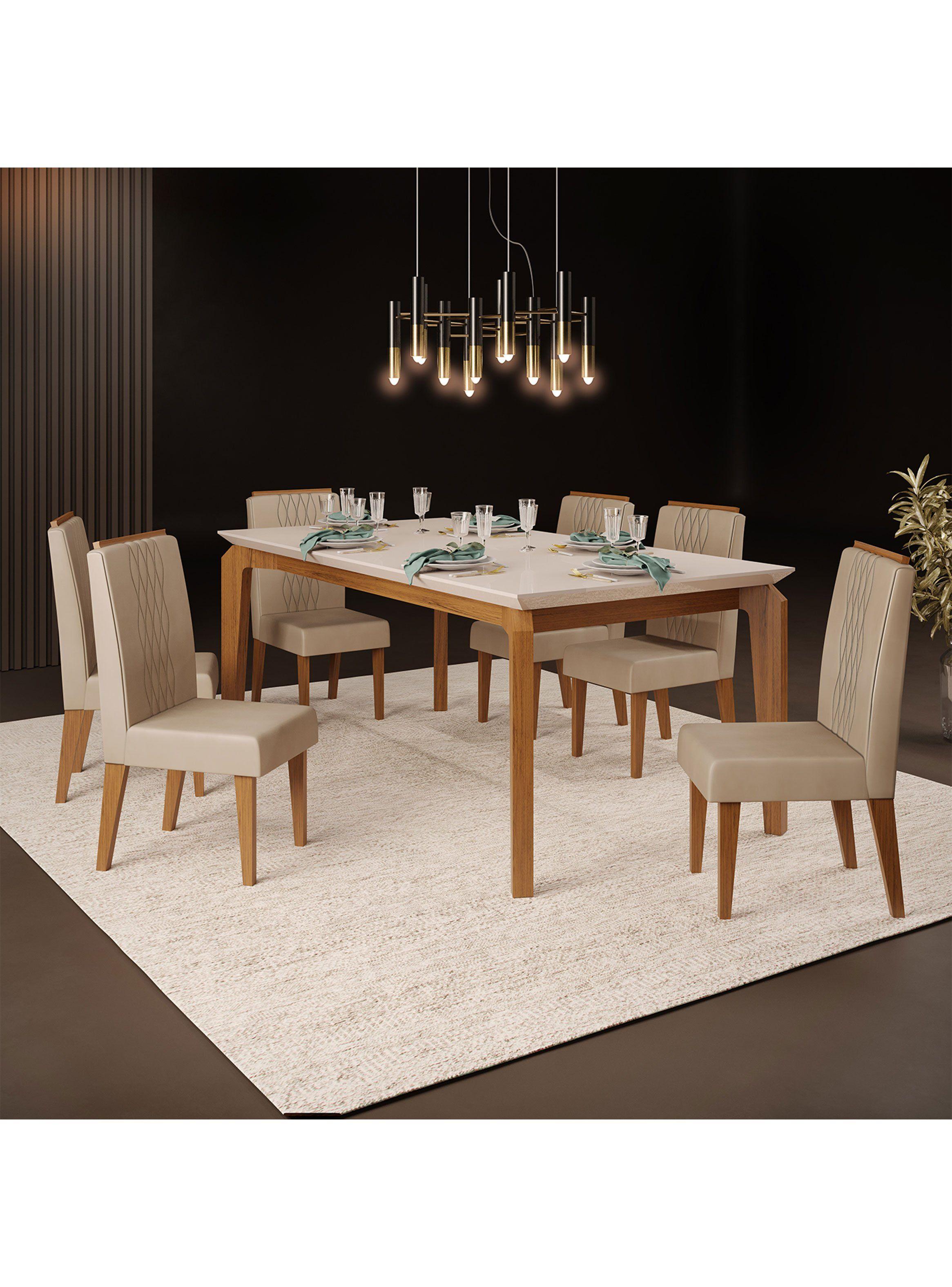 Juego Comedor Miraflores + 6 Sillas-3