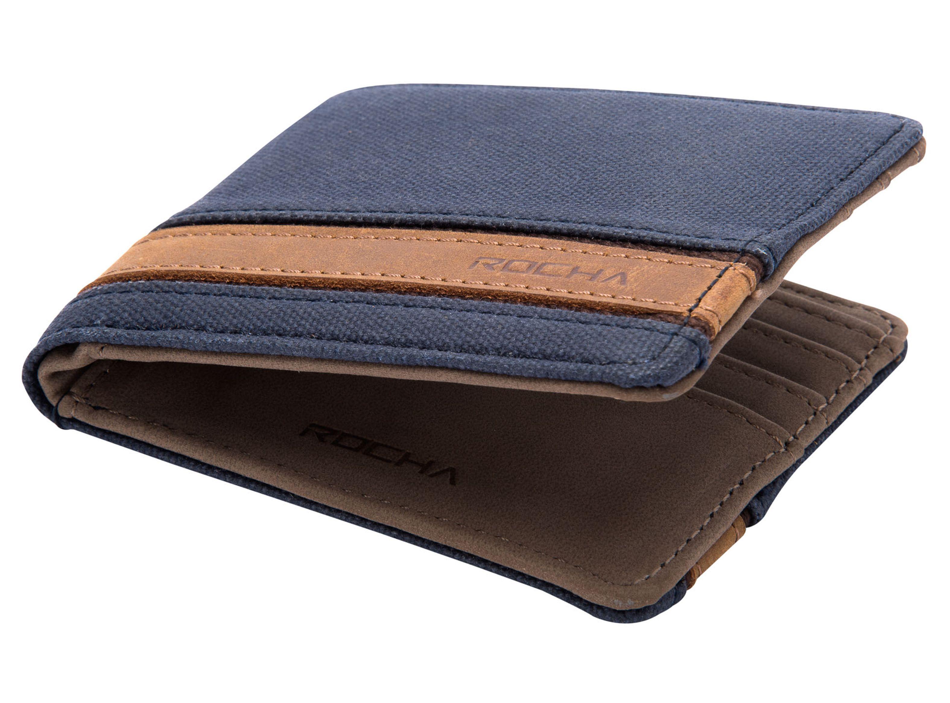 Billetera Rocha Tela Azul Euro-0