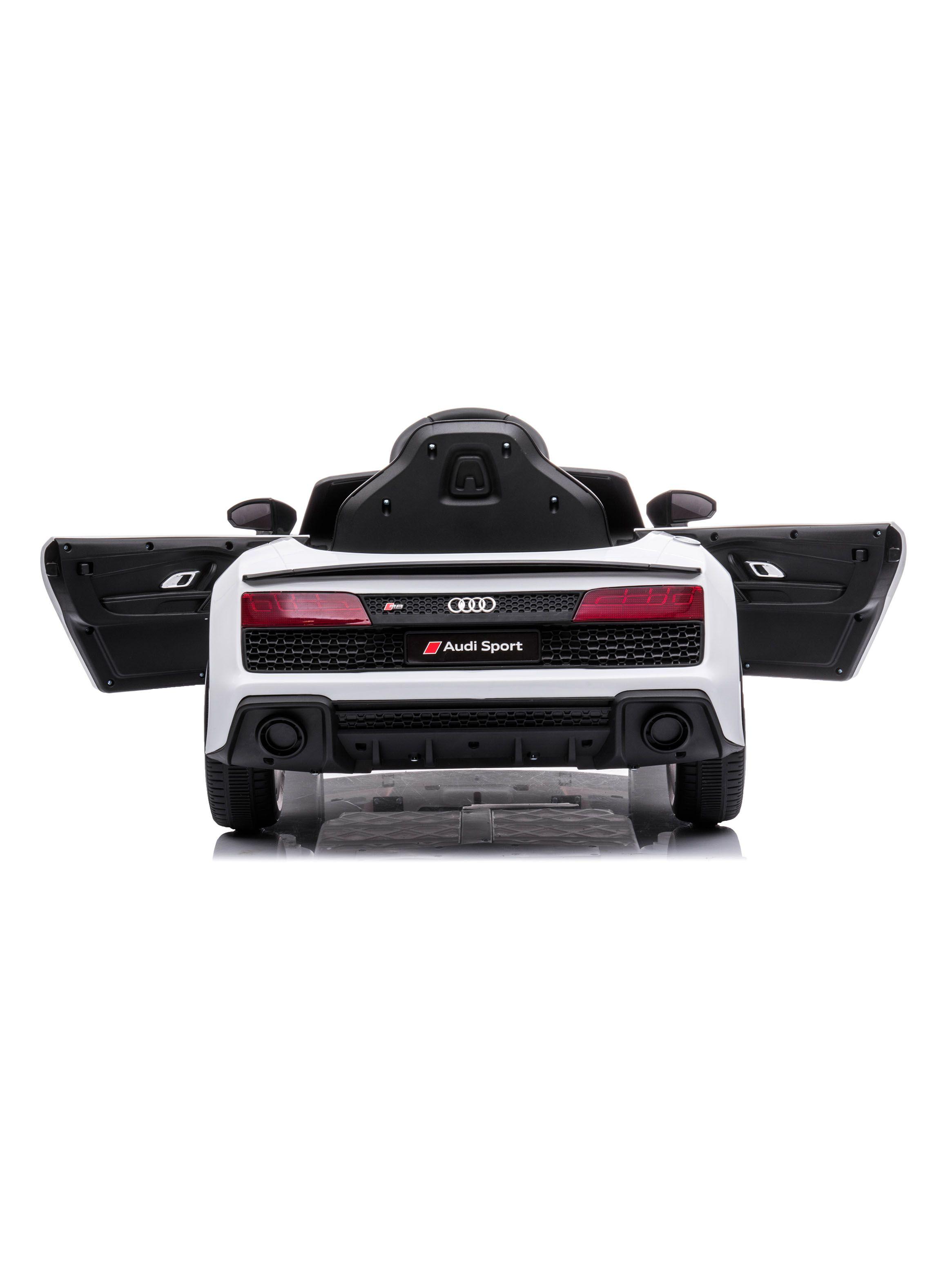 Auto Blanco R8 Spyder Batería 12V Licencia Audi-2