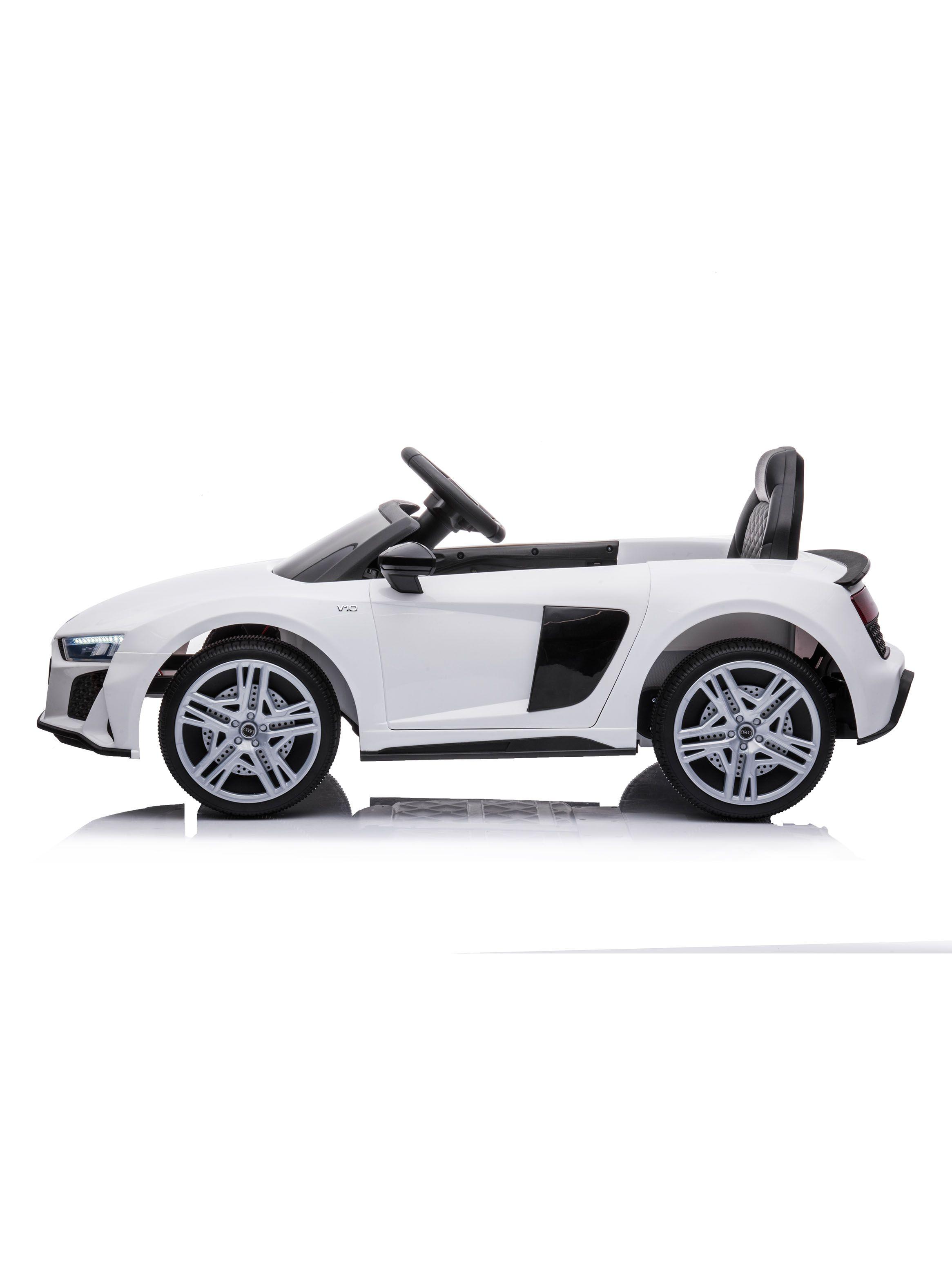 Auto Blanco R8 Spyder Batería 12V Licencia Audi-3