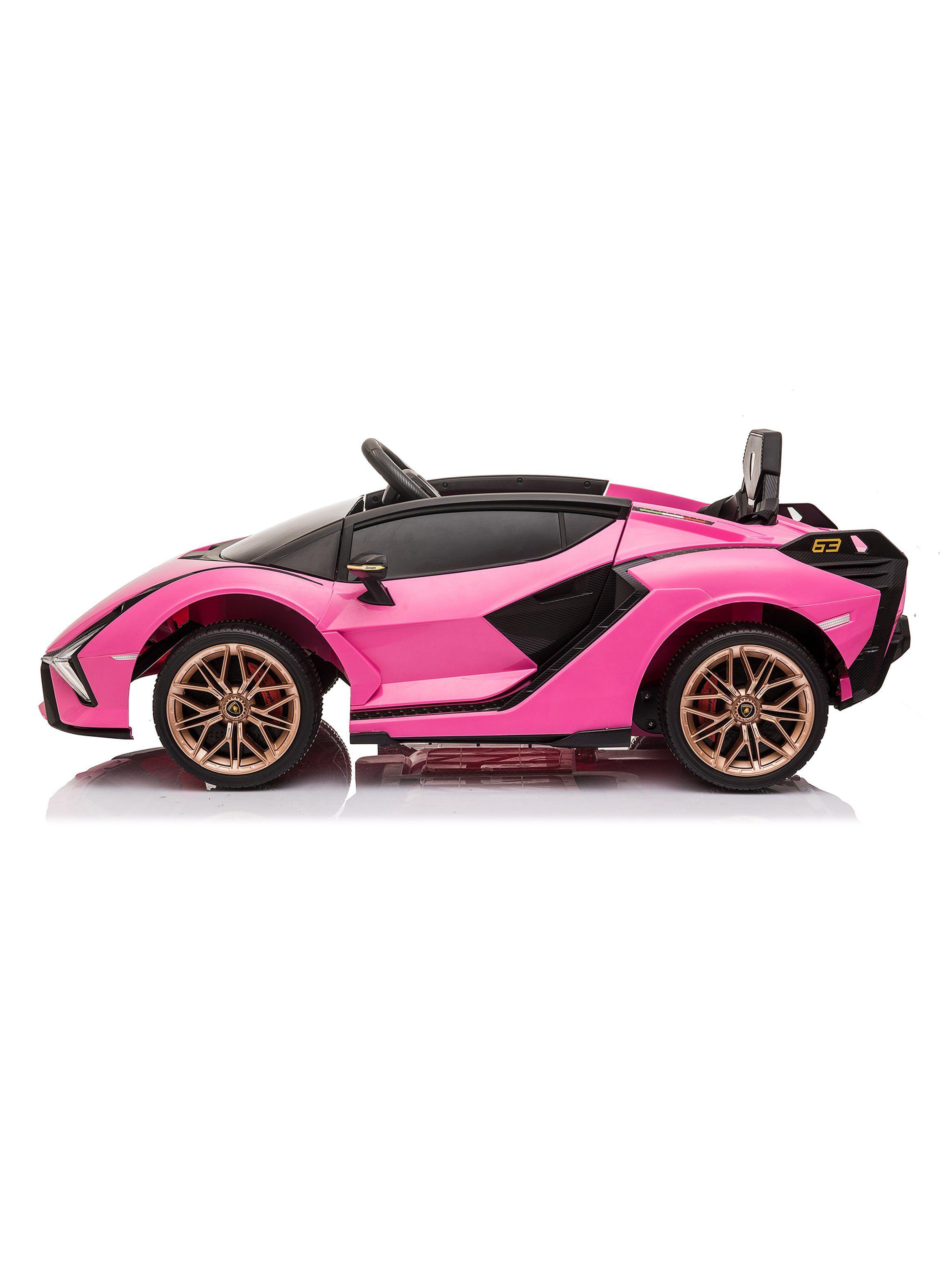 Auto a Batería Lamborghini Rosado-3