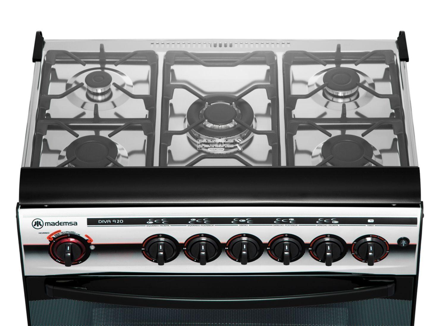 Cocina a Gas Mademsa Diva 920 5 Platos-4