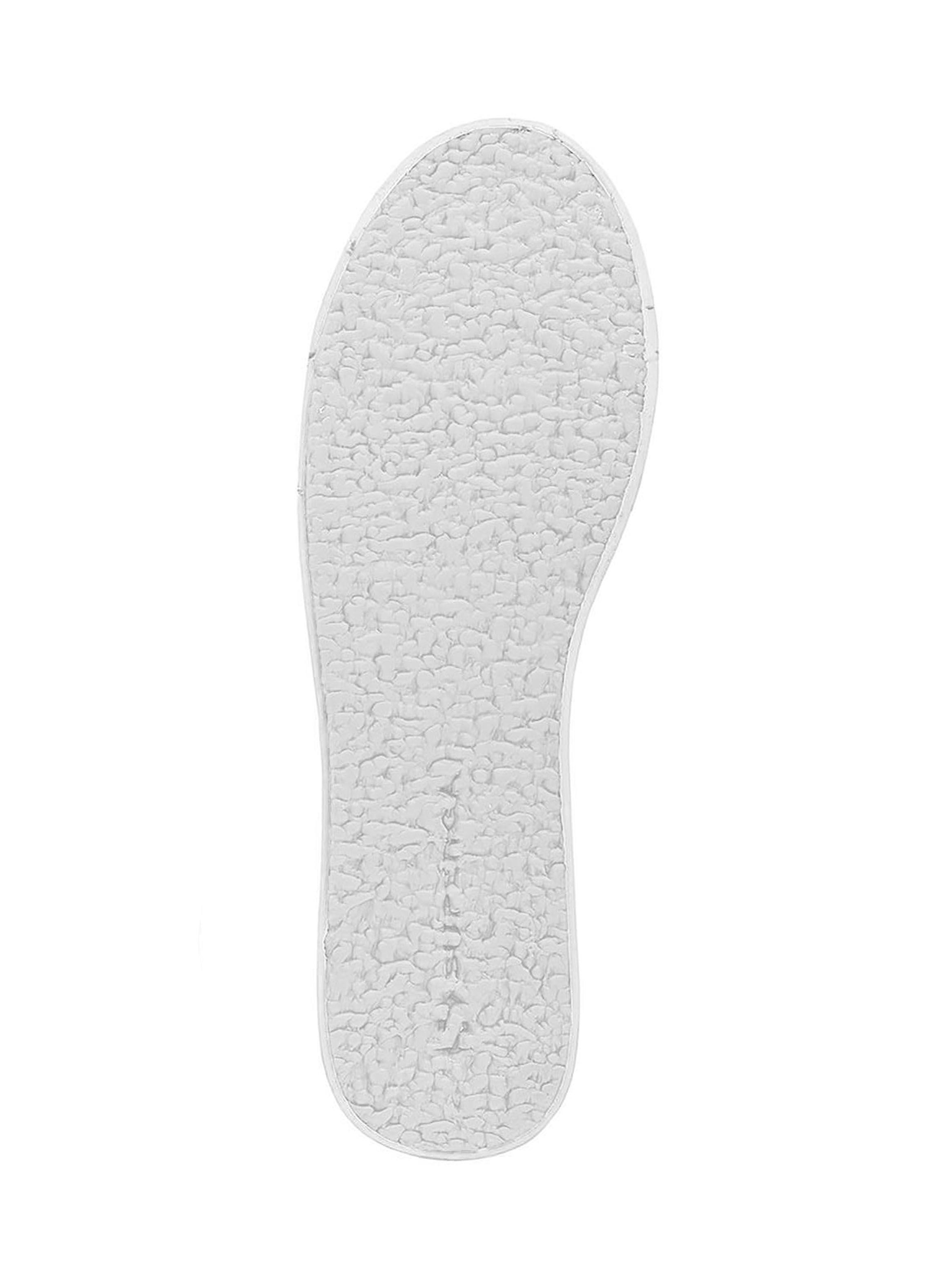 Zapatilla Superga Urbana Mujer 2730 Media Plataforma Blanco Amarillo-1