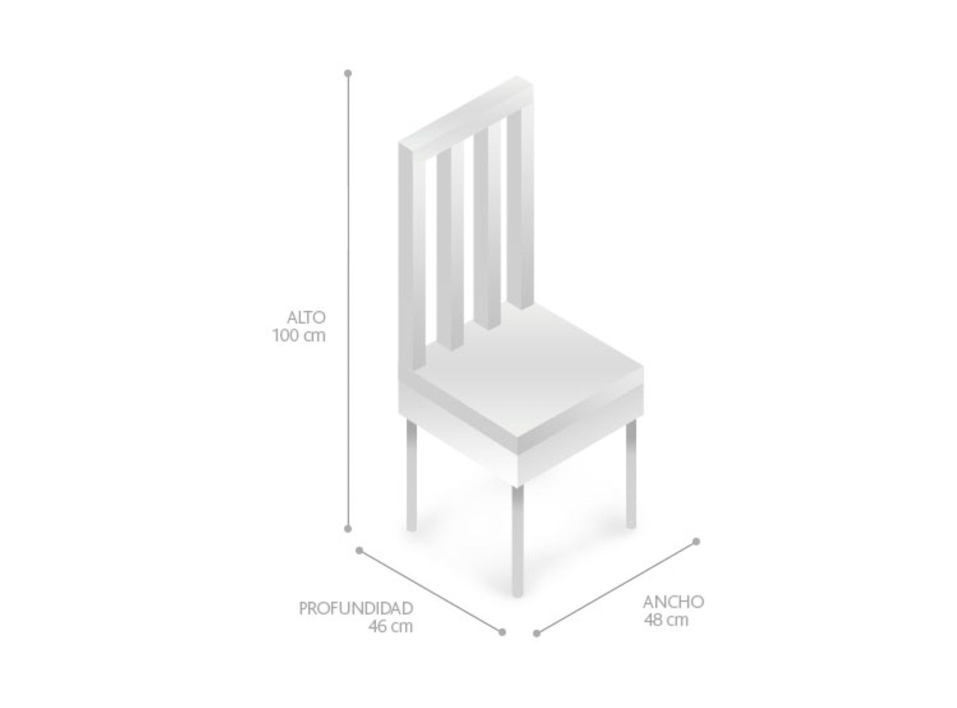 Juego Comedor Extensible Elena + 4 Sillas + 2 Sitiales Attimo-5