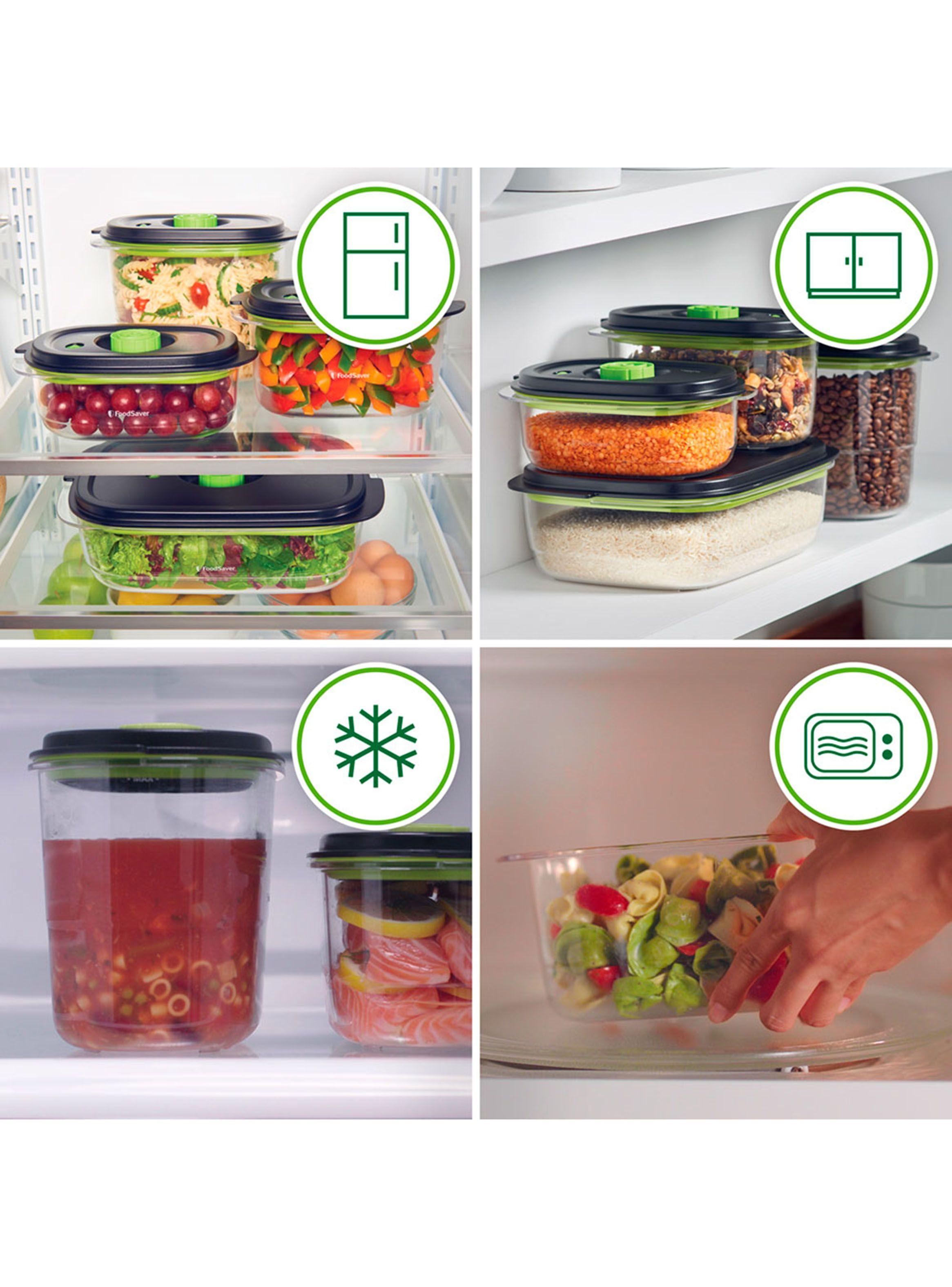Pack Contenedores Foodsaver + Marinador 700 ml, 1.2 Litros y 1.8 Litros 26X-3