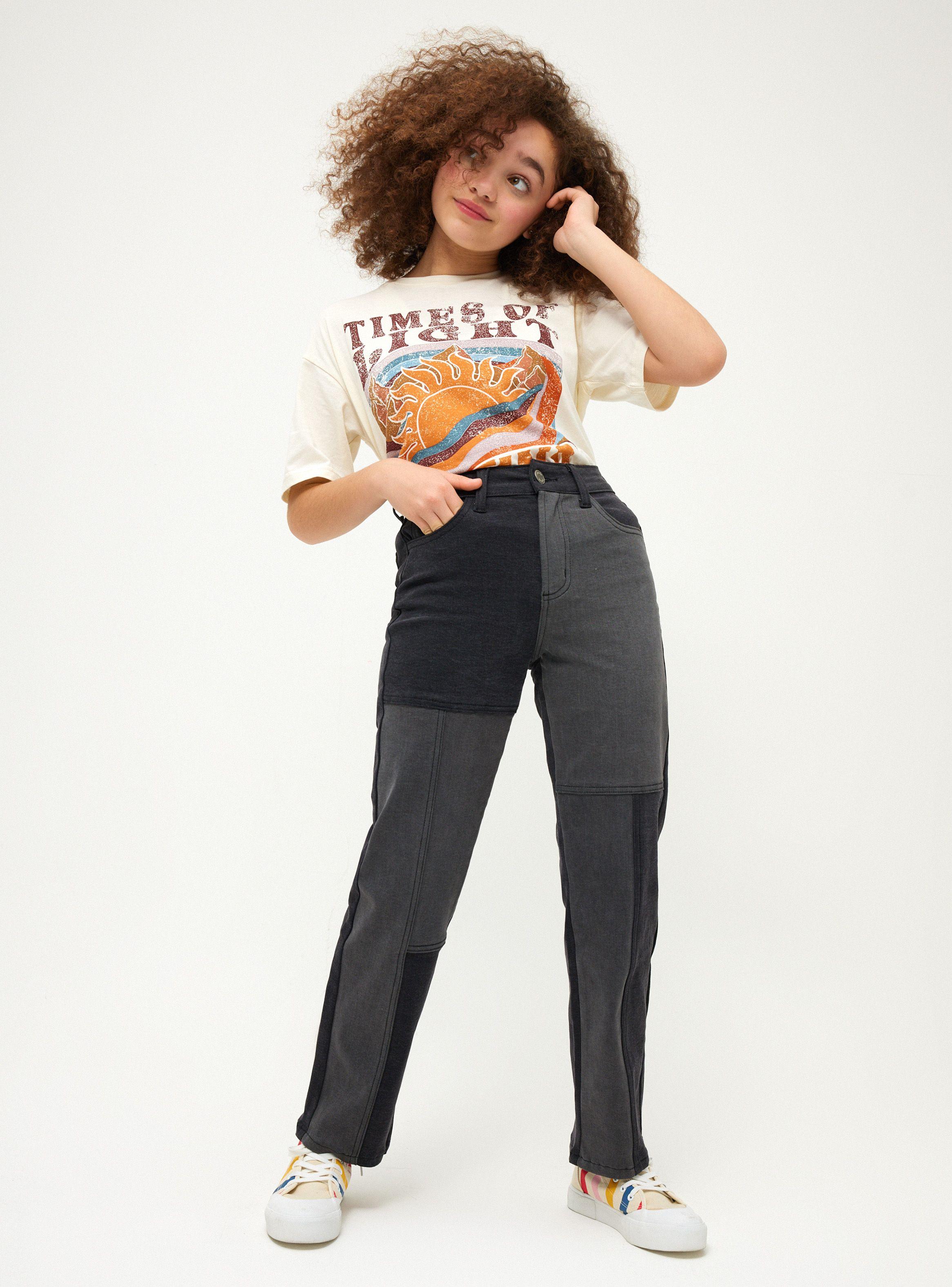 Jeans Paneleado Niña-0