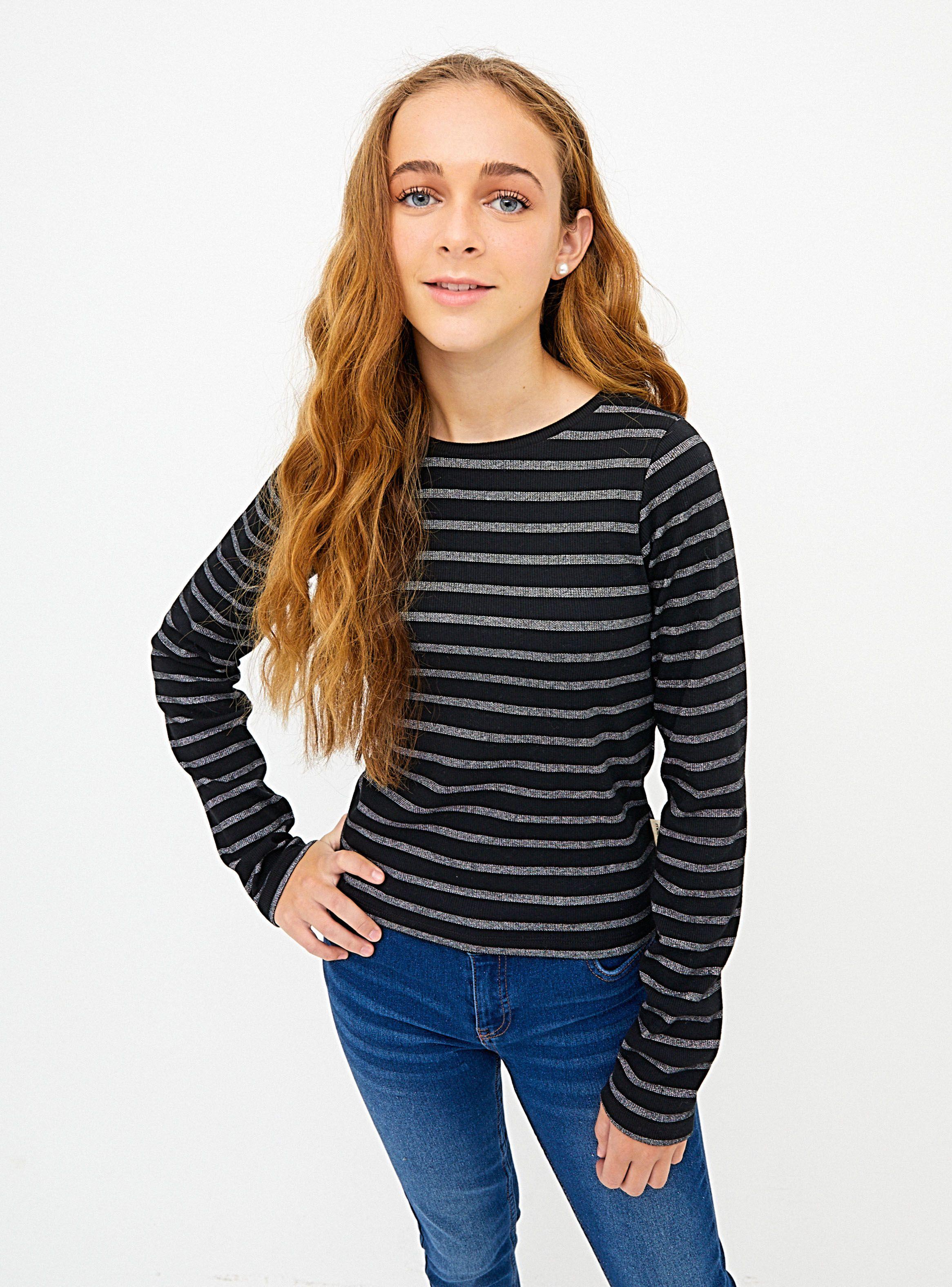 Polera Rib Lurex Niña-0