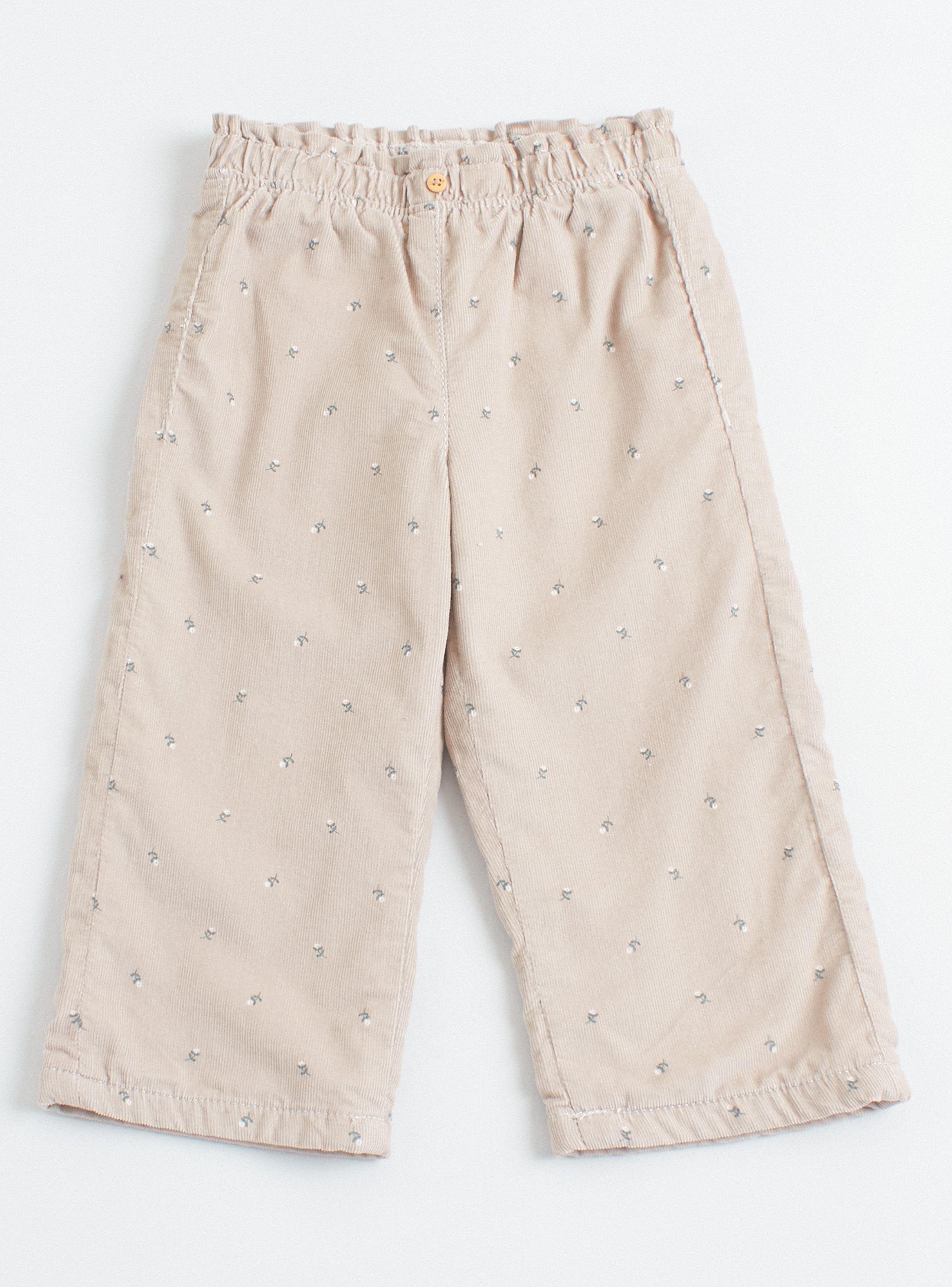 Pantalón Cotelé Wide Leg Niña-0