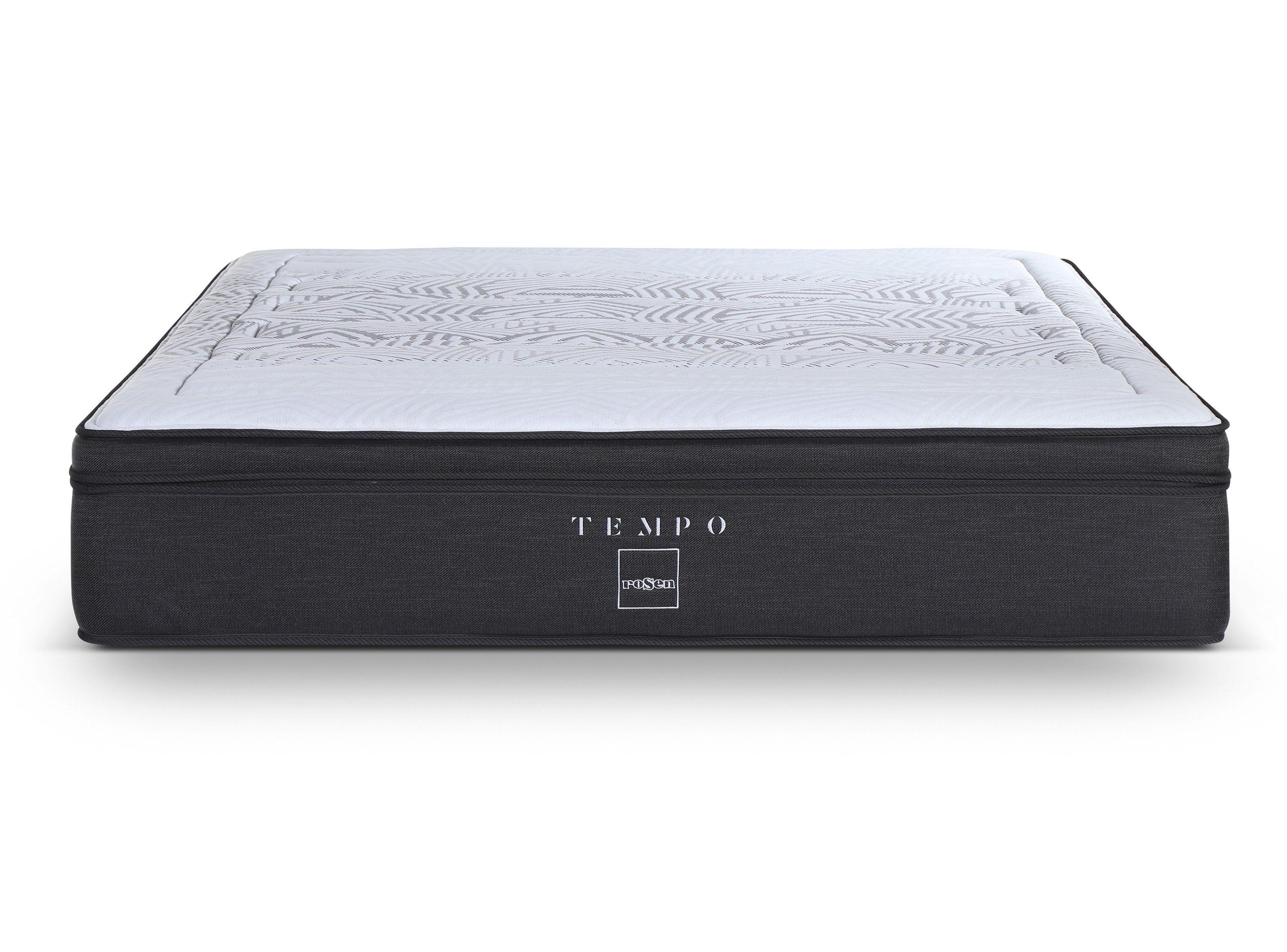 Cama Europea Tempo 2 Plazas Base Dividida + Set Muebles Issey + Set Textil: Almohadas + Plumón-3