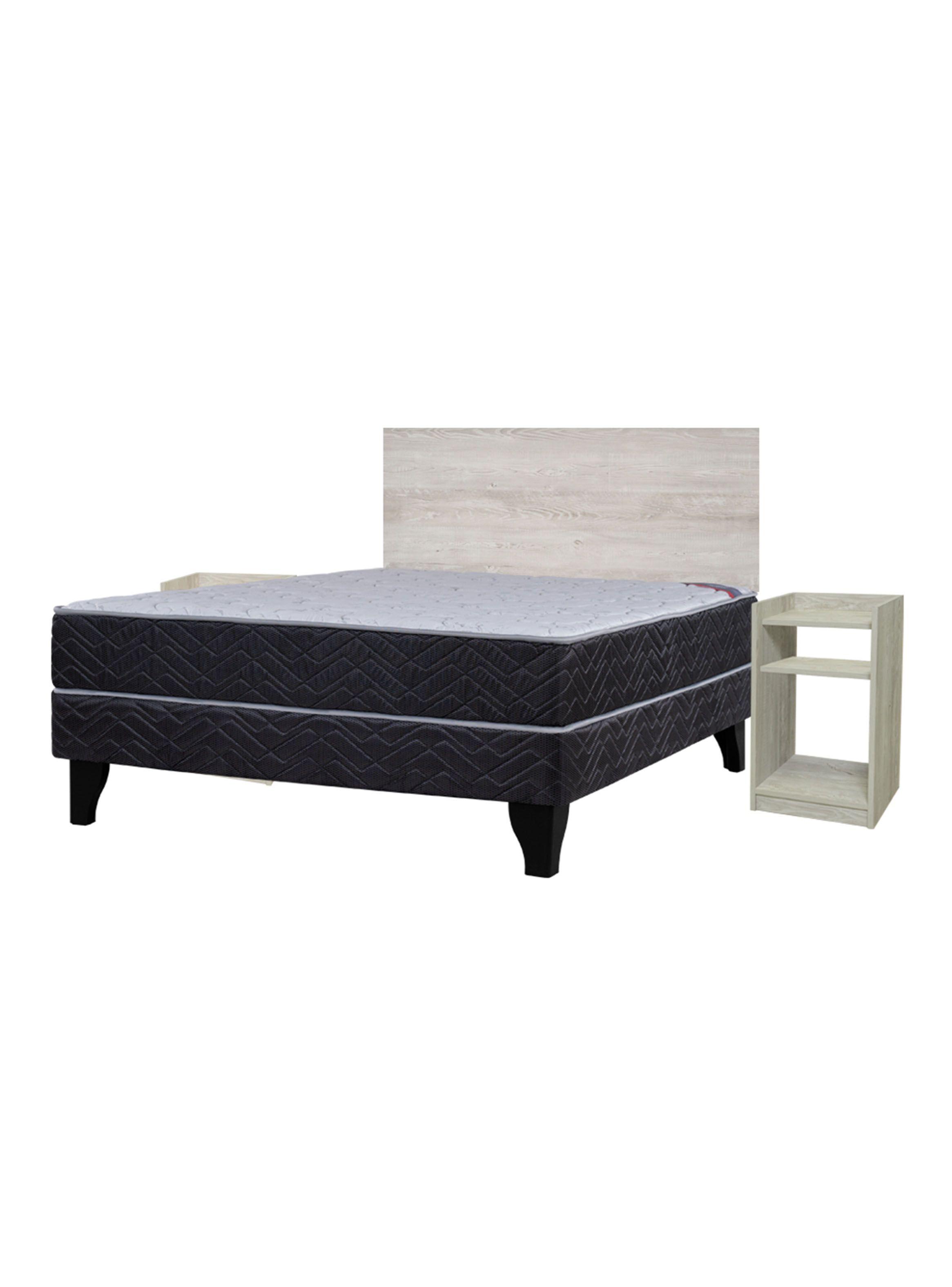 Cama Europea Active 2 Plazas + Set Alba White-0