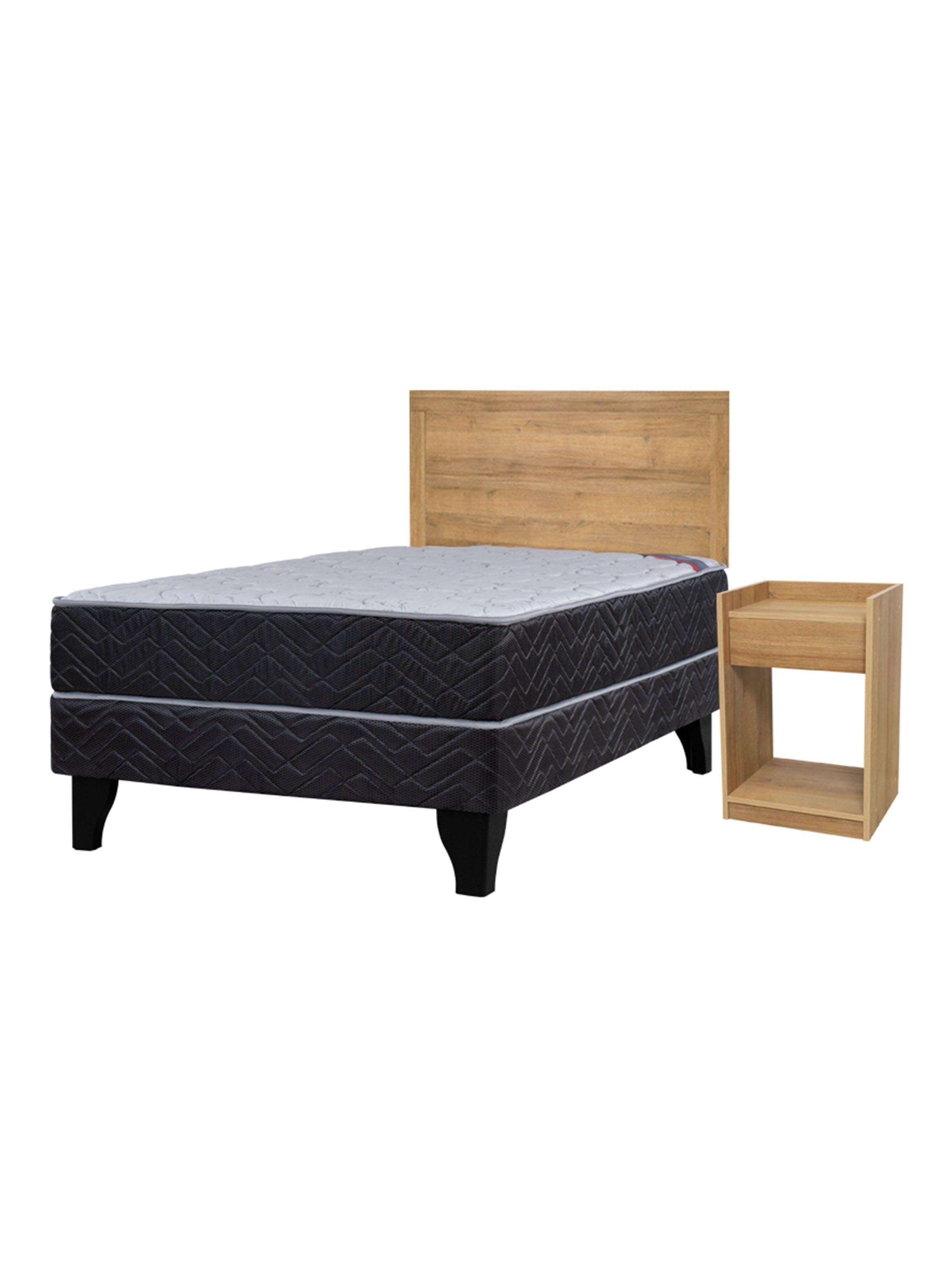 Cama Europea Active 1.5 Plazas + Set Aura Honey-0