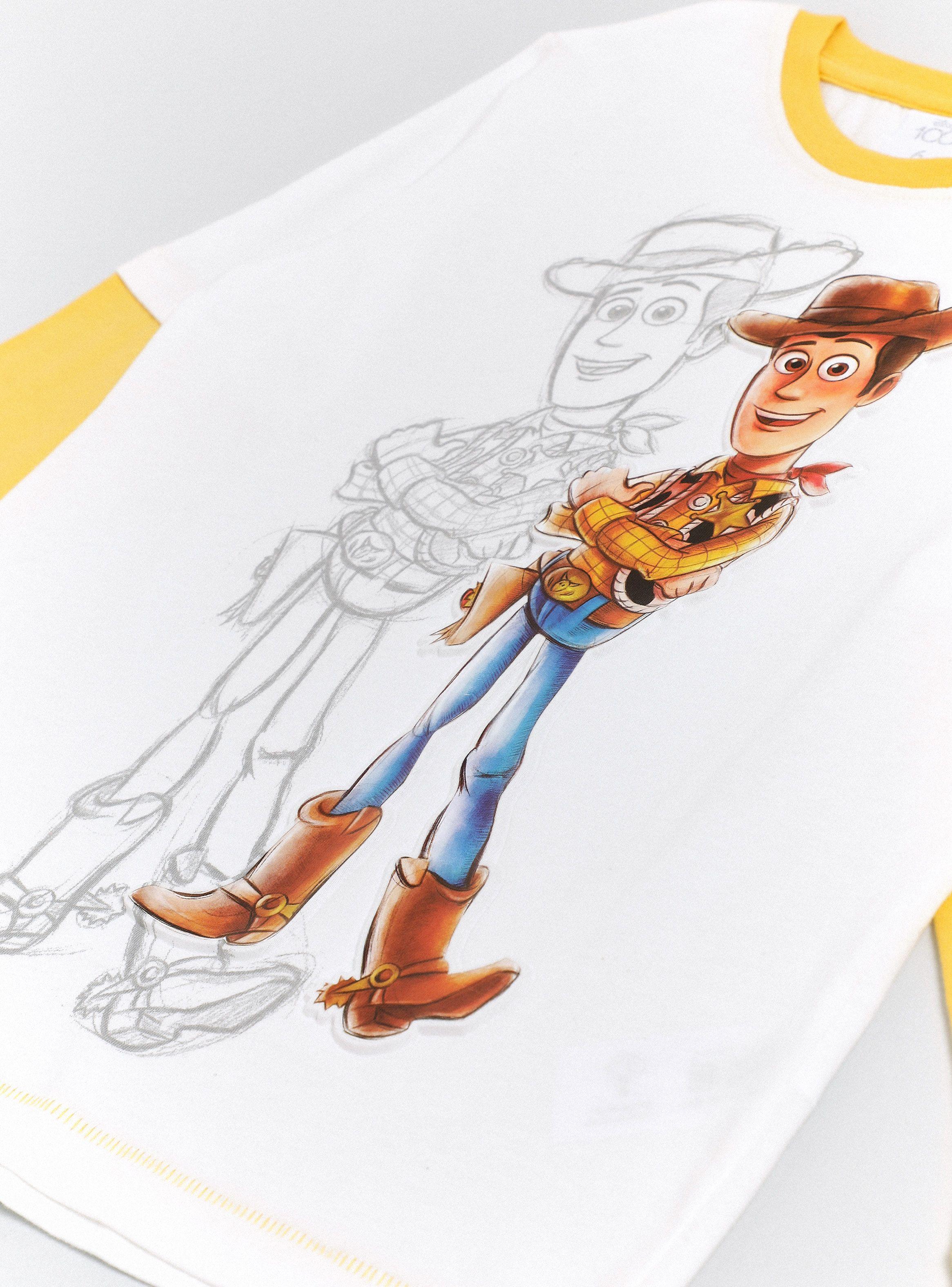 Polera Doble Manga Estampado Toy Story 100 Años-3