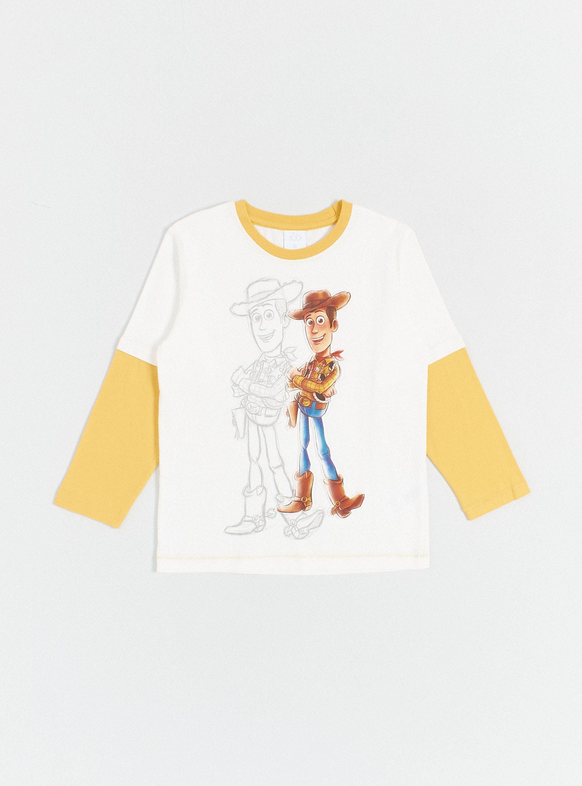 Polera Doble Manga Estampado Toy Story 100 Años-1