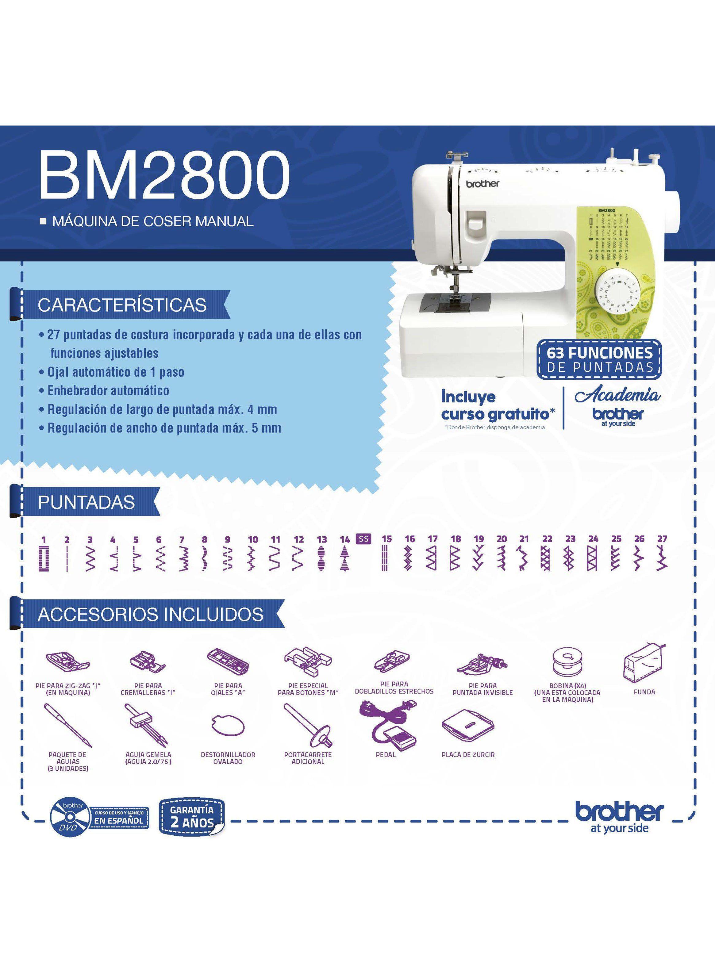 Máquina de Coser 28 Puntadas BM2800-4
