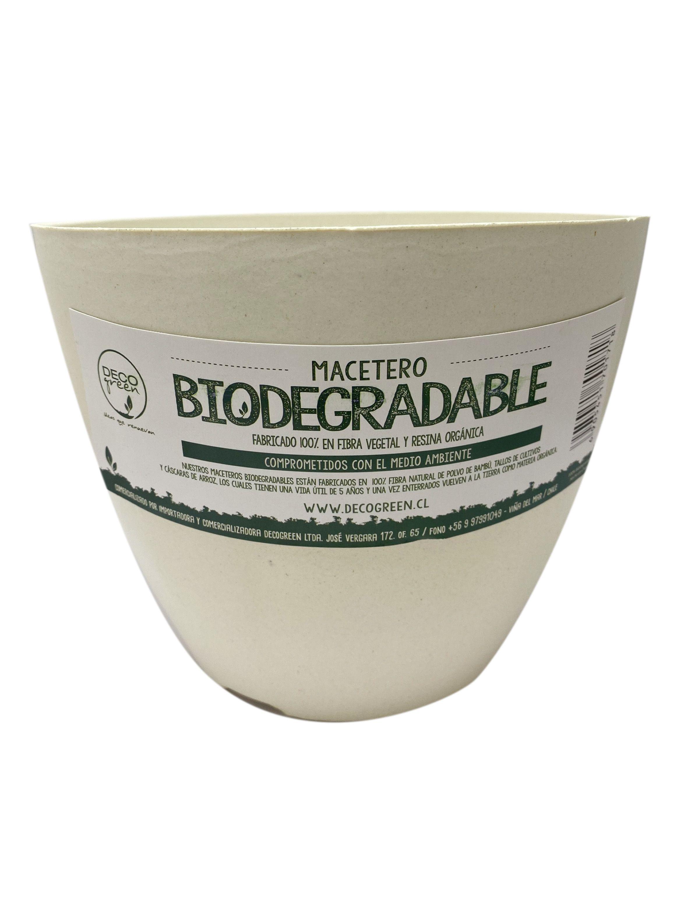 Maceta Decogreen Biodegradables Actual Blanca-2